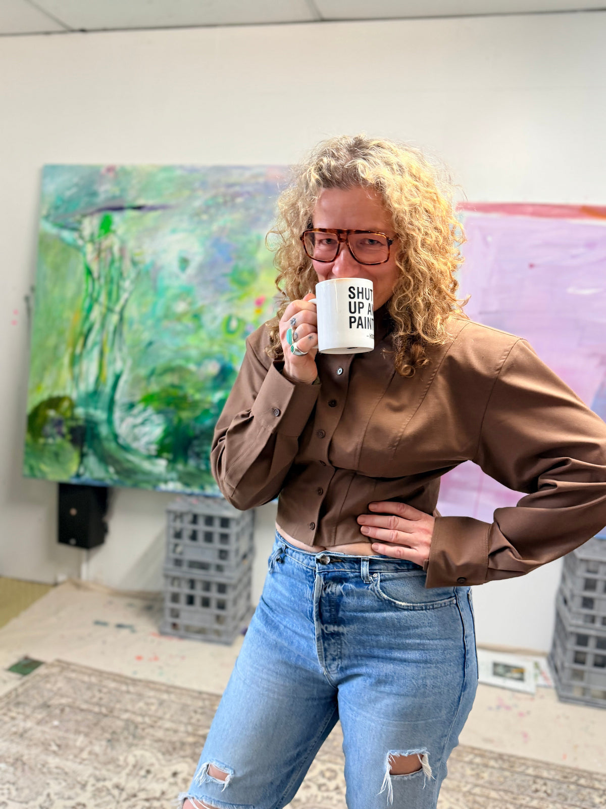 A Studio Visit with Miranda Skoczek: Painting Gardens on Pearls