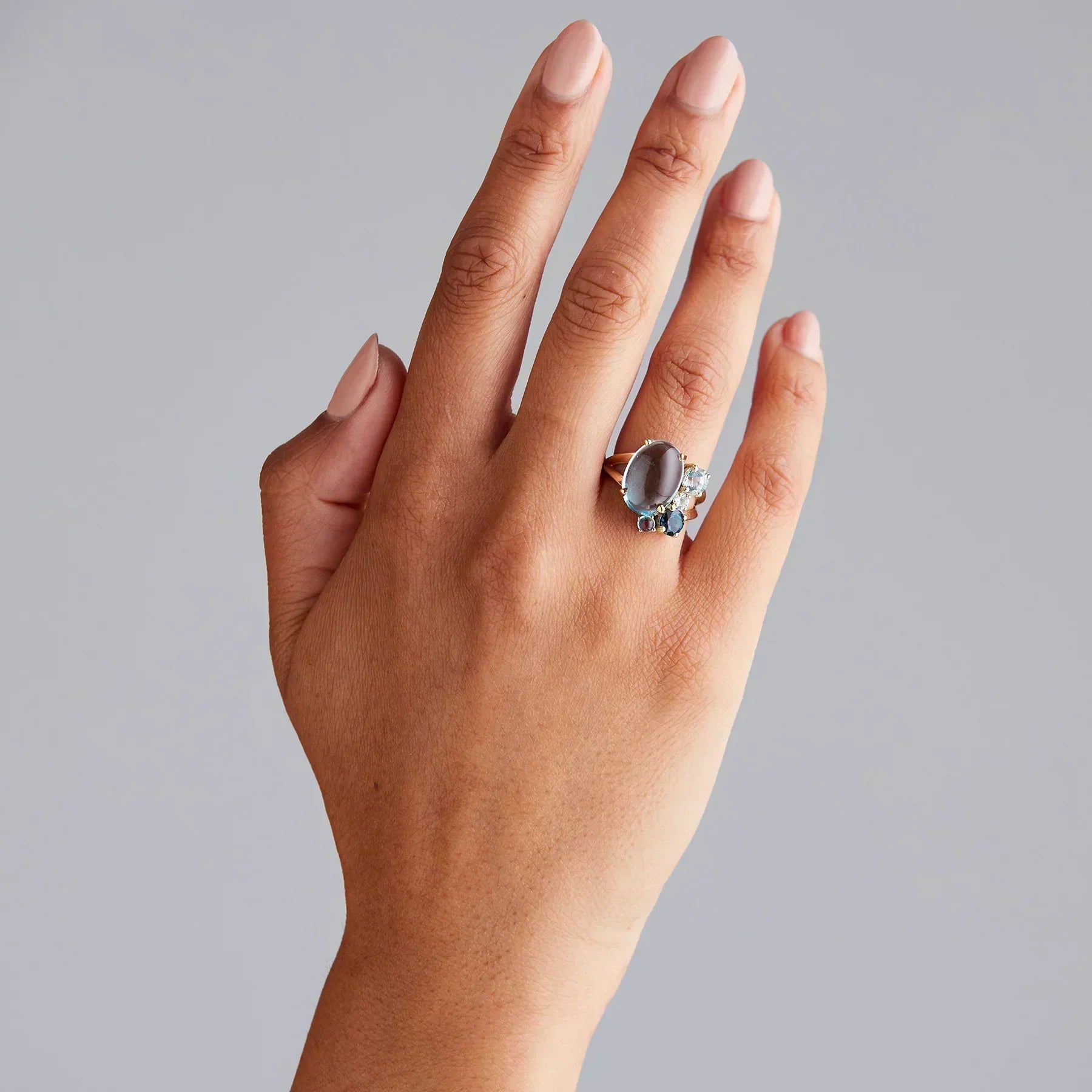 Melanie Katsalidis Kaleidoscope Blue Topaz Ring