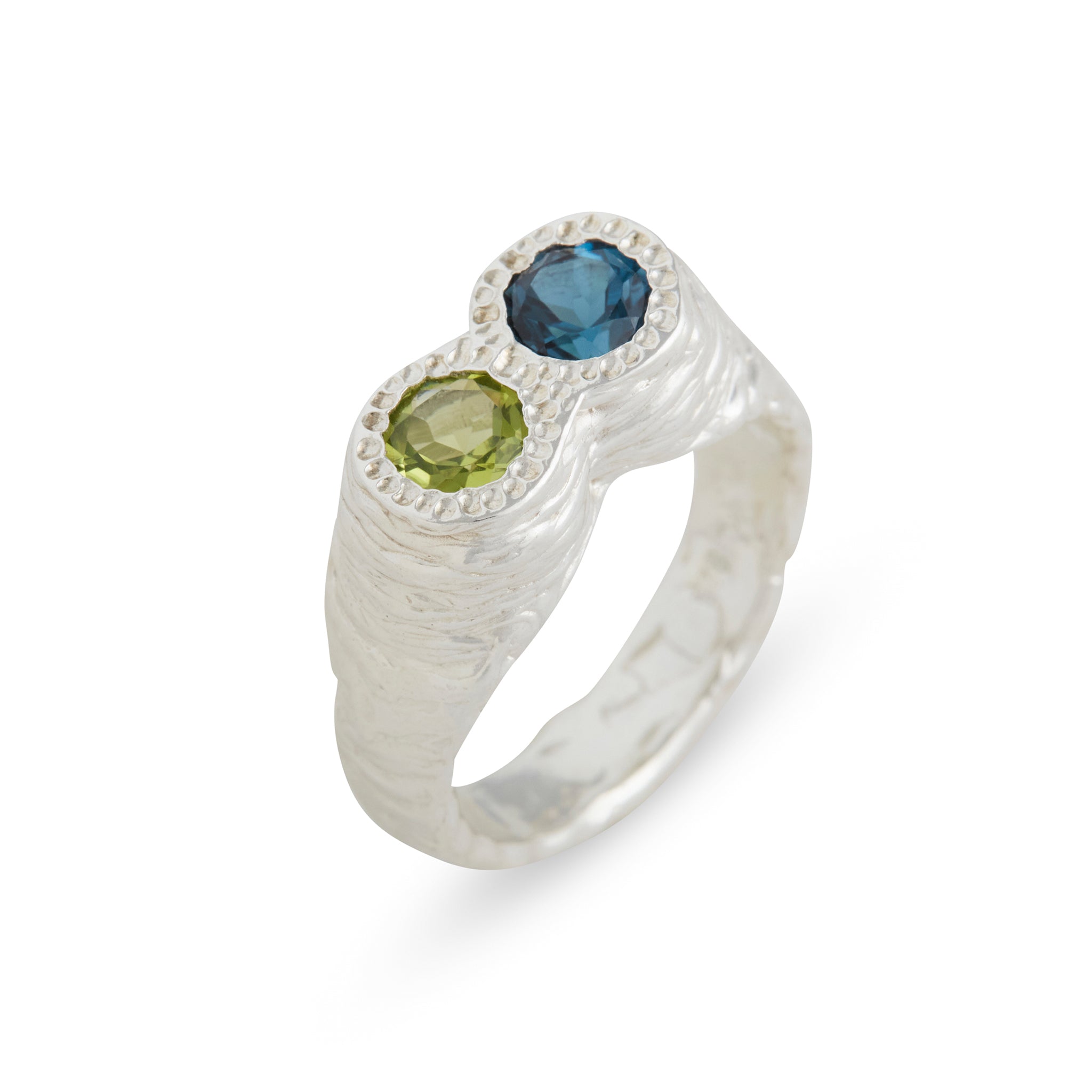 M3DP Topaz & Peridot Double Ring