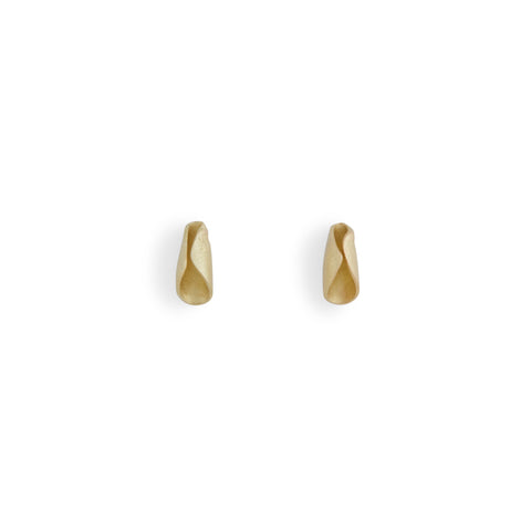 Curled Leaf Stud Earrings by Belinda Esperson