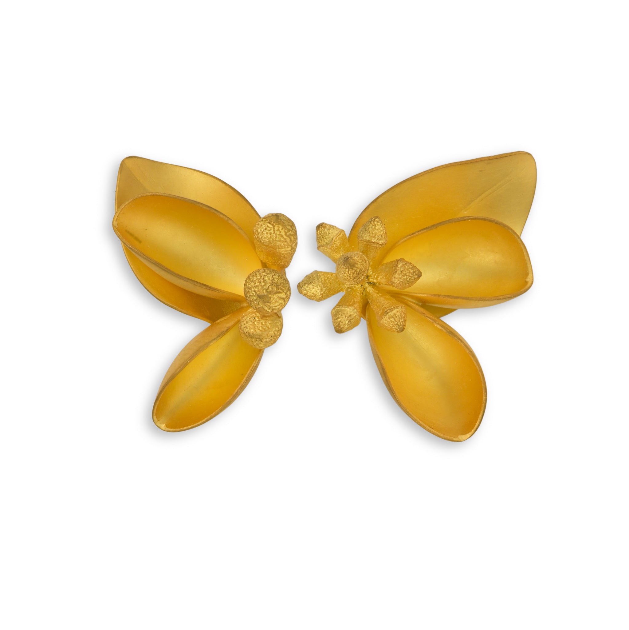 Golden Native Bouquet Stud Earrings