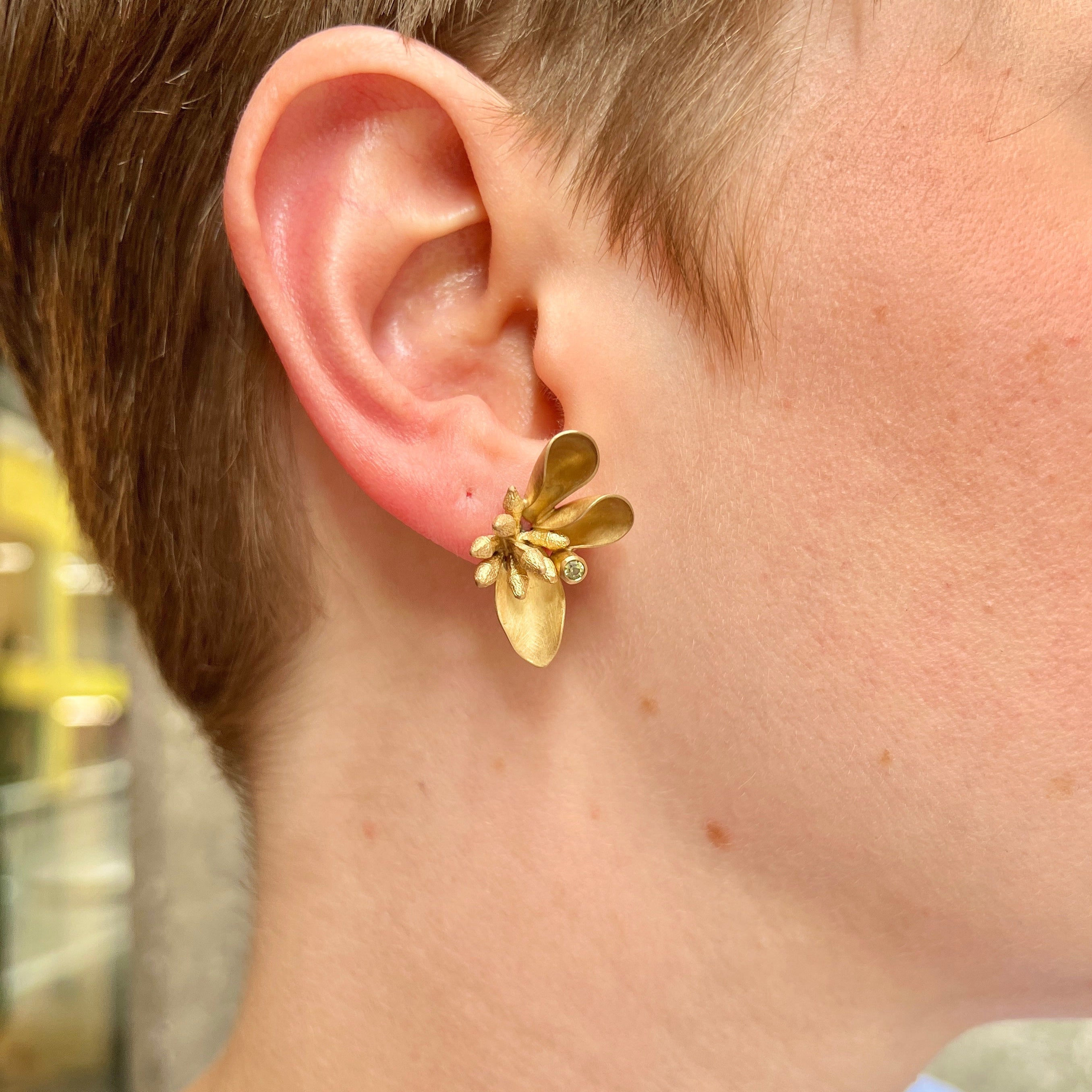 Australian Sapphire Native Bouquet Earrings