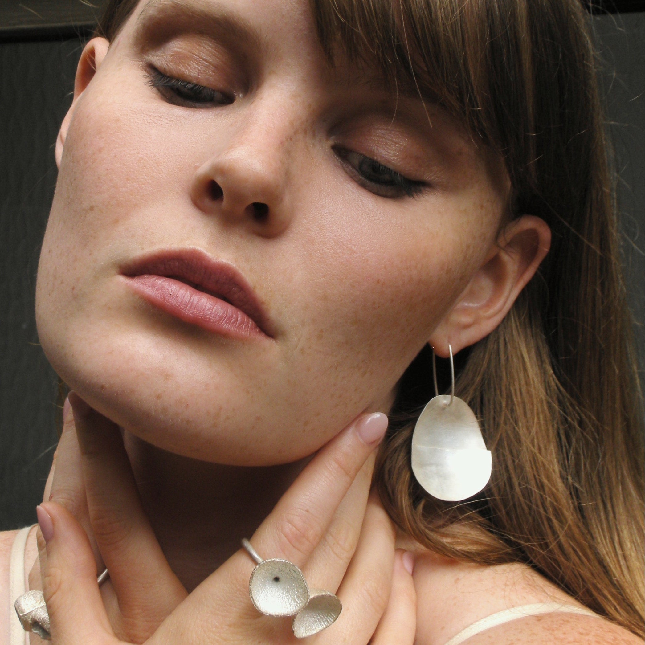 Silver Foliage Earrings