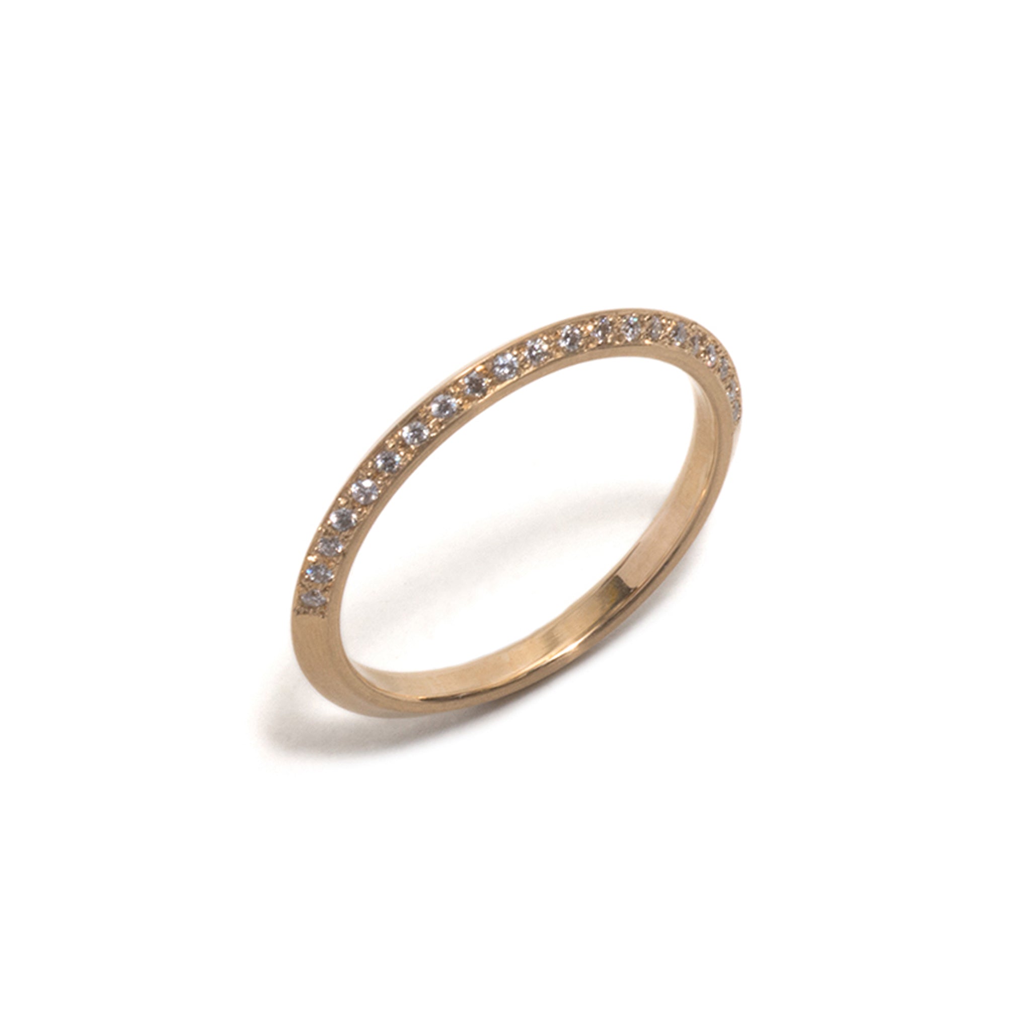 Jewelled Yellow Gold You and Me Ring