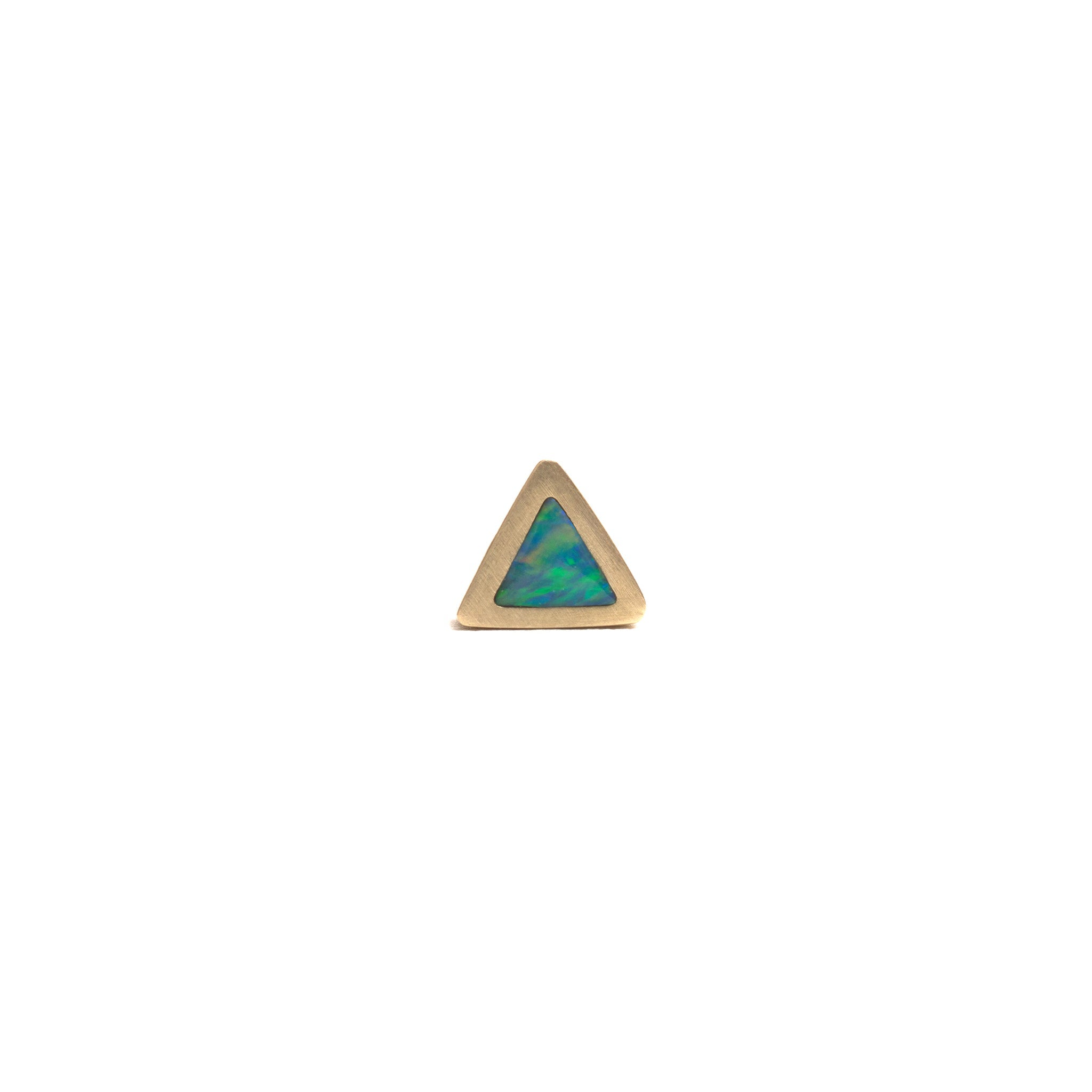 Golden Opal Element Single Stud Earrings