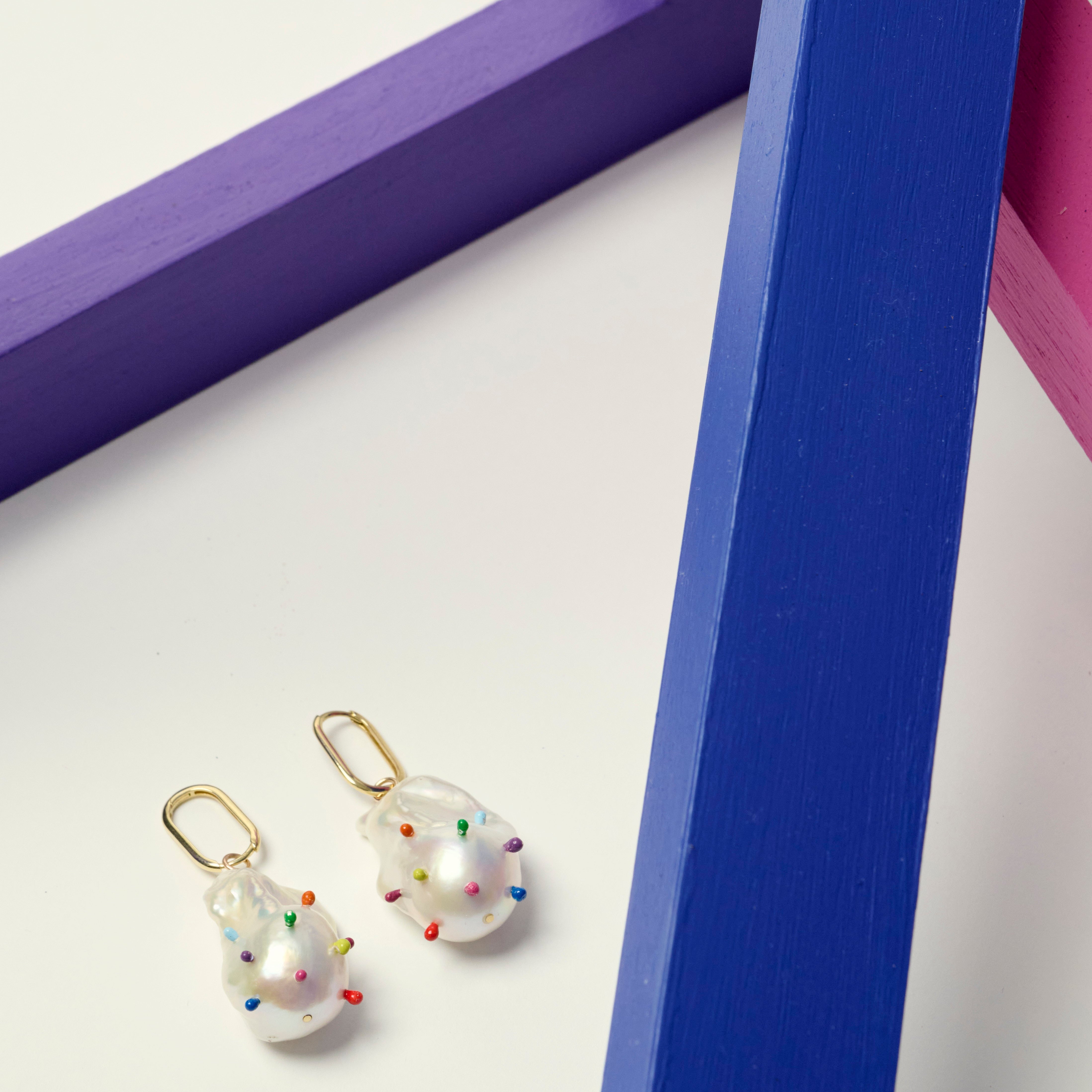 Chromatic Pearl Earrings