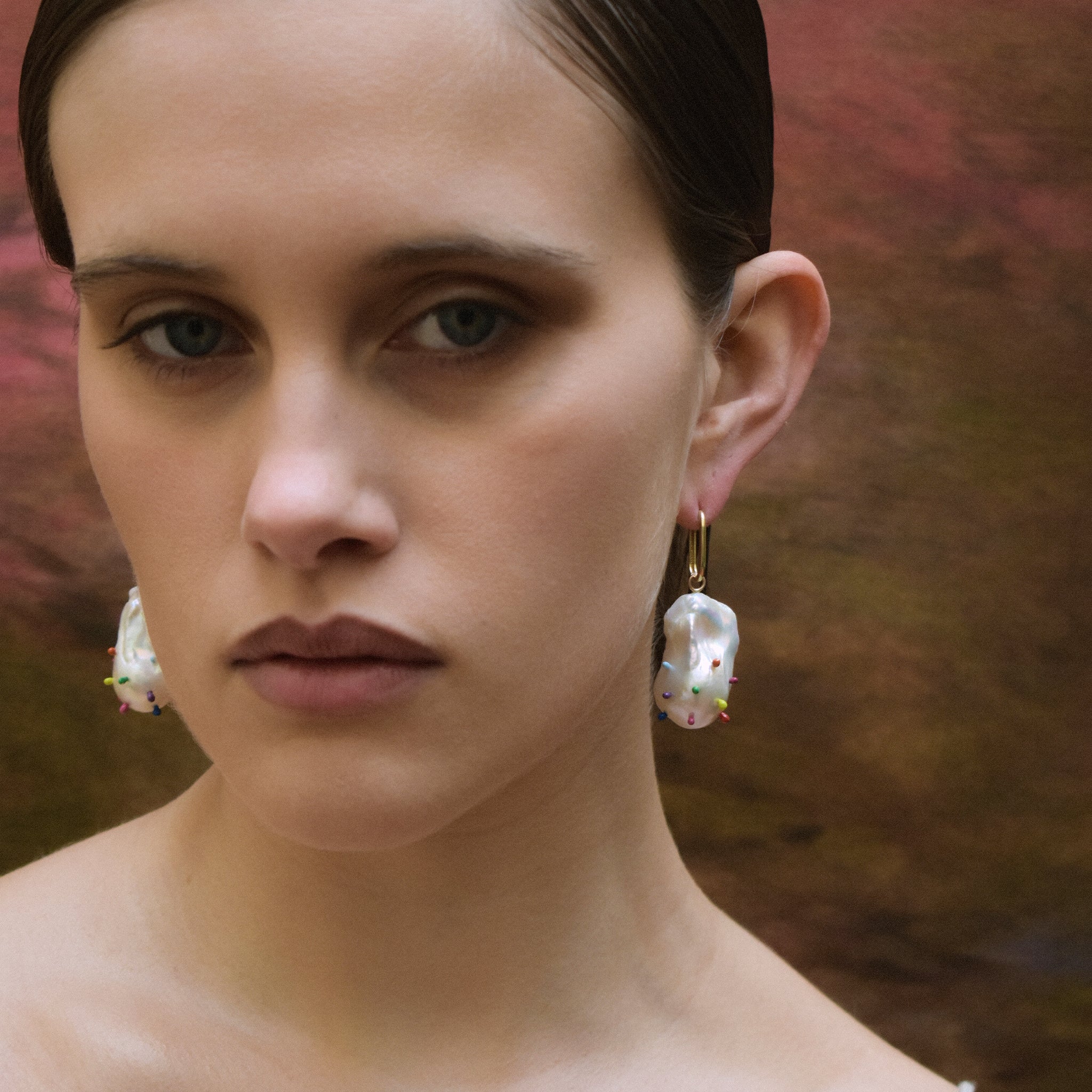 Chromatic Pearl Earrings