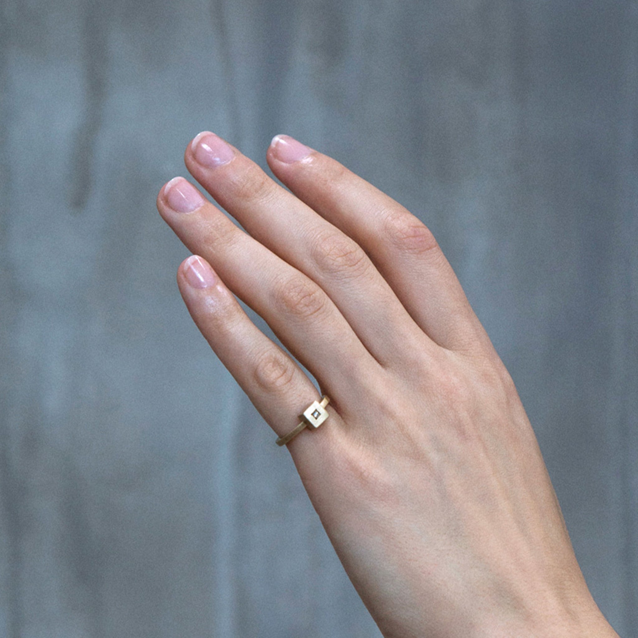 Dice Diamond Ring