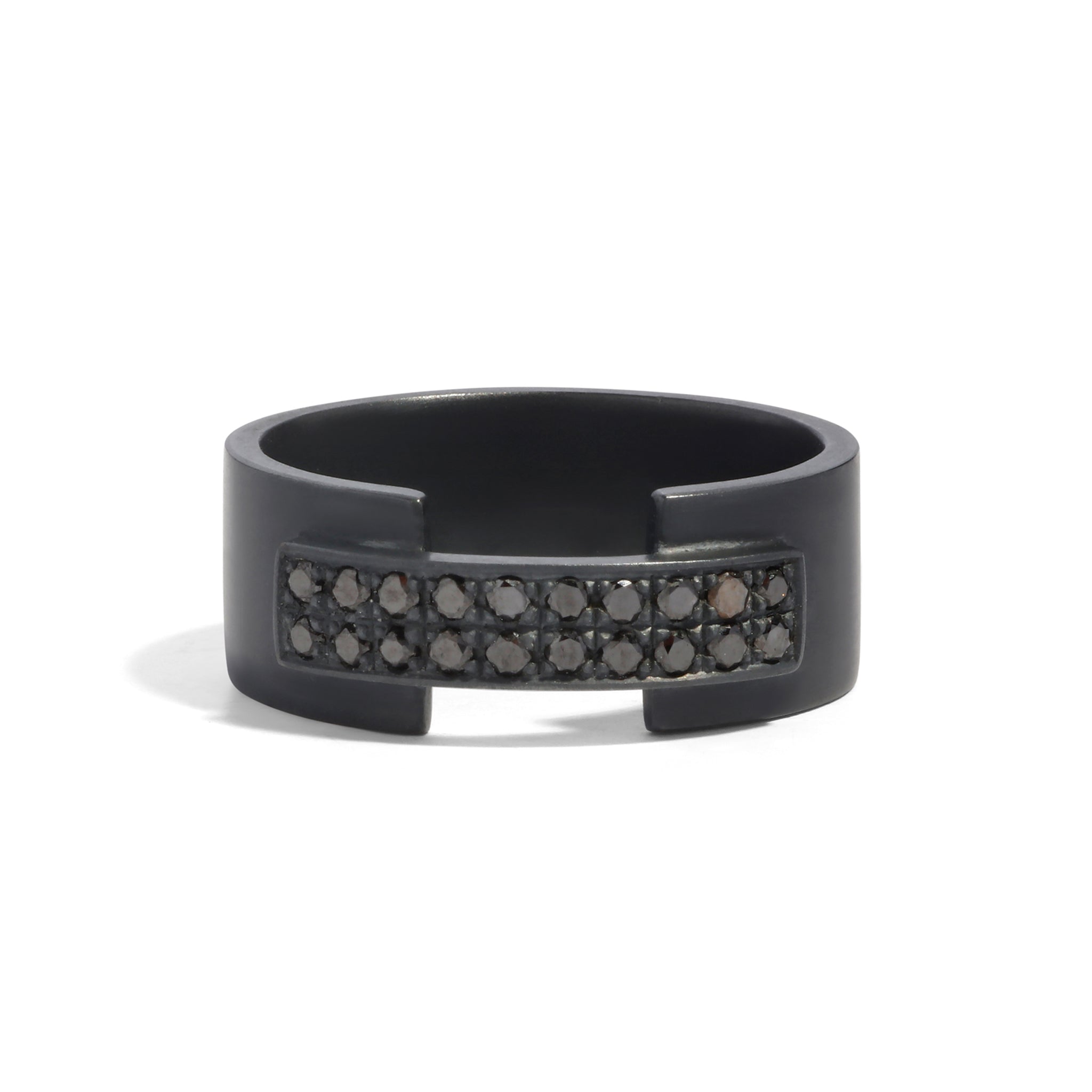 Bridge Black Diamond Ring