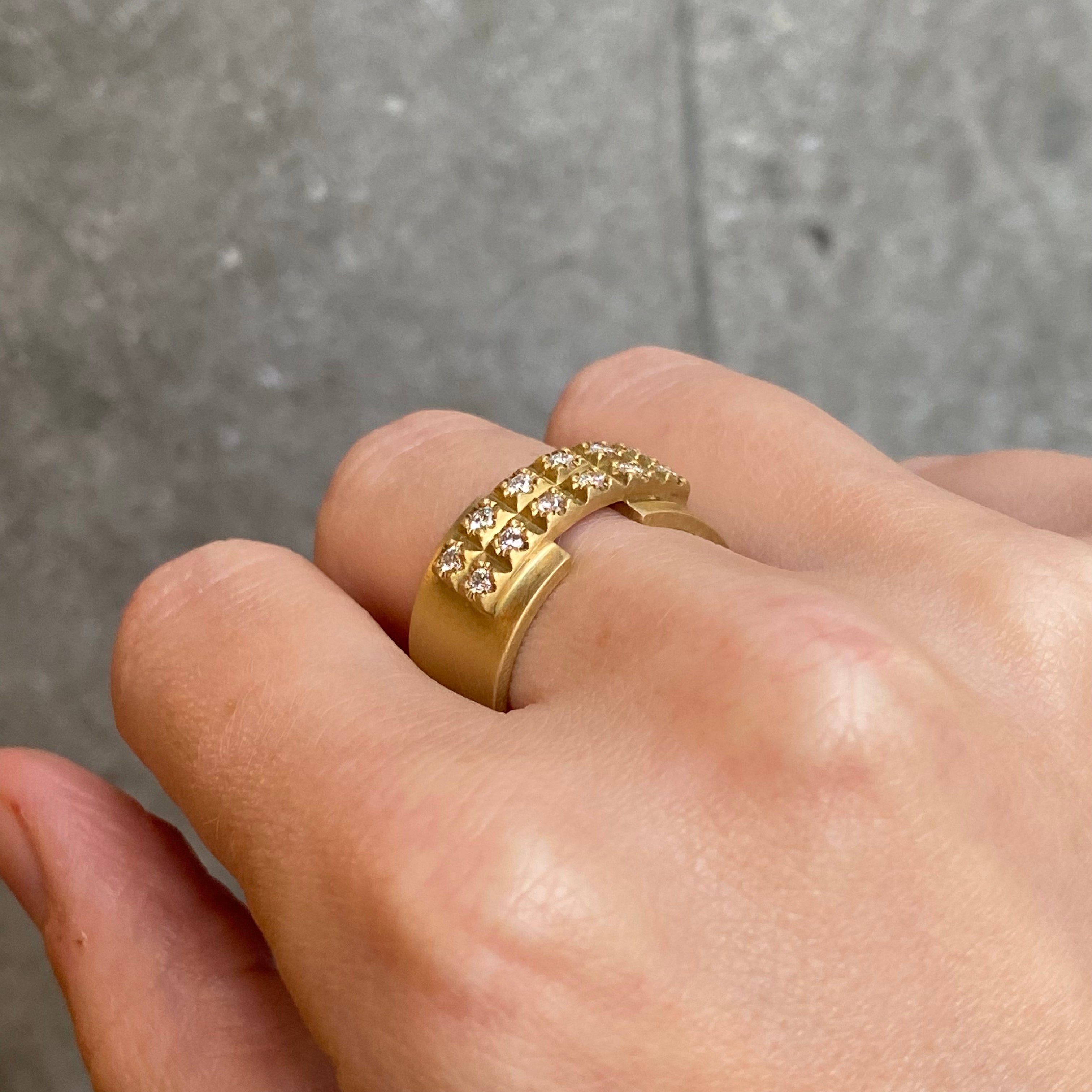 Nexus Wide Diamond Ring