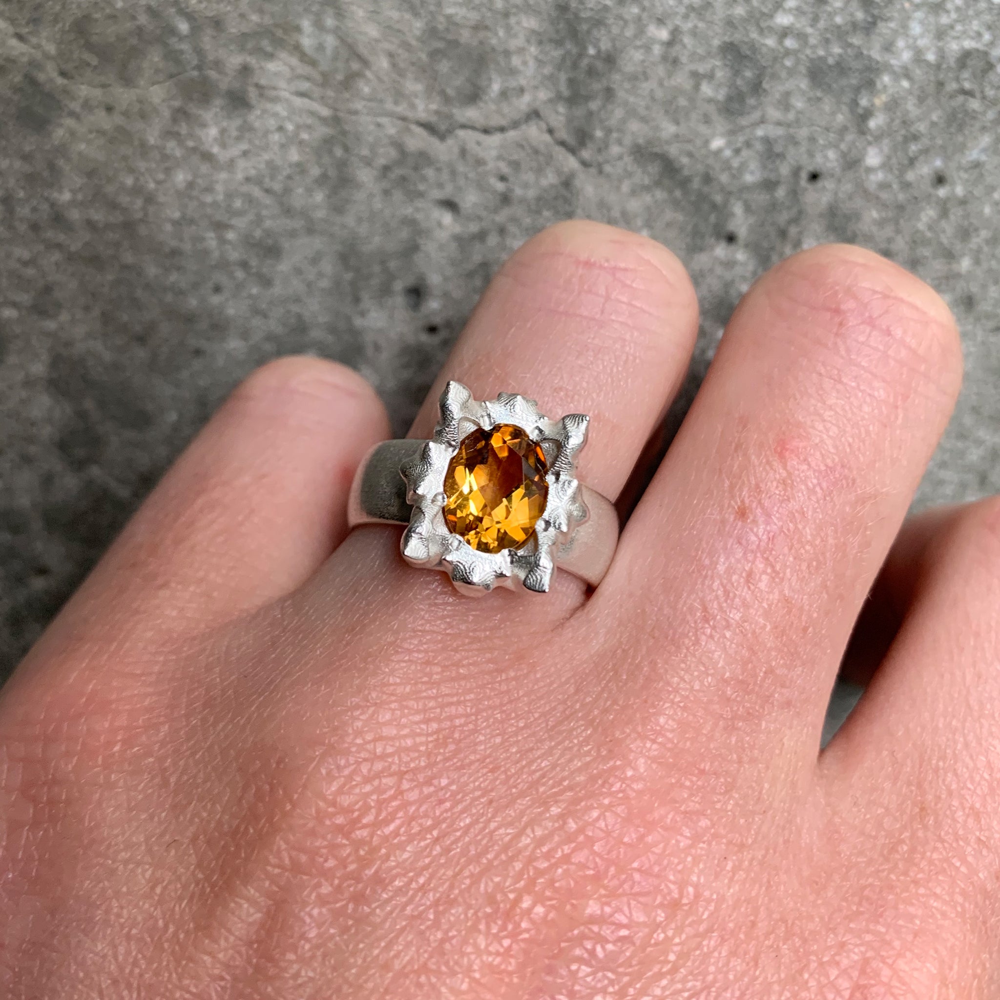 Solar Citrine Ring