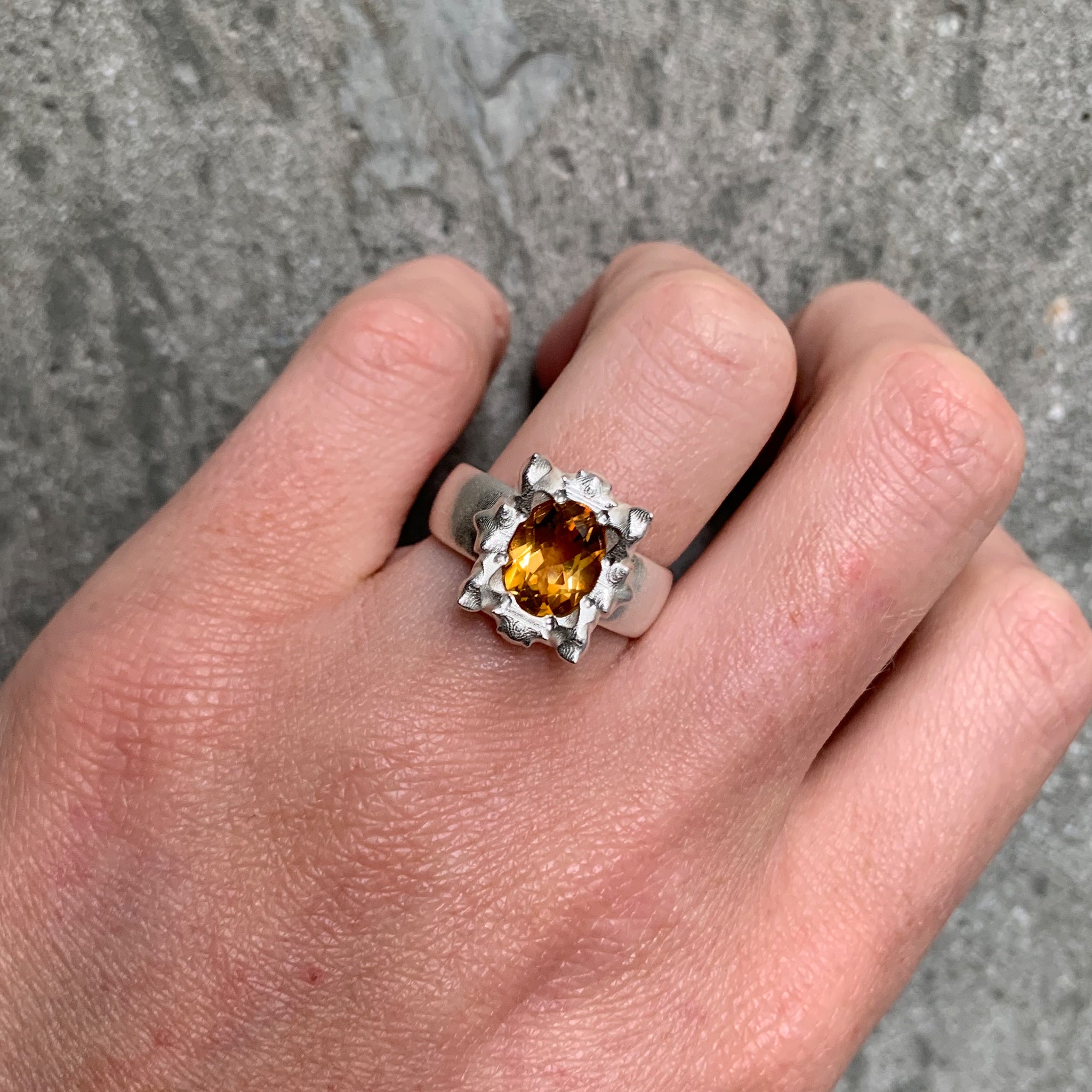 Solar Citrine Ring