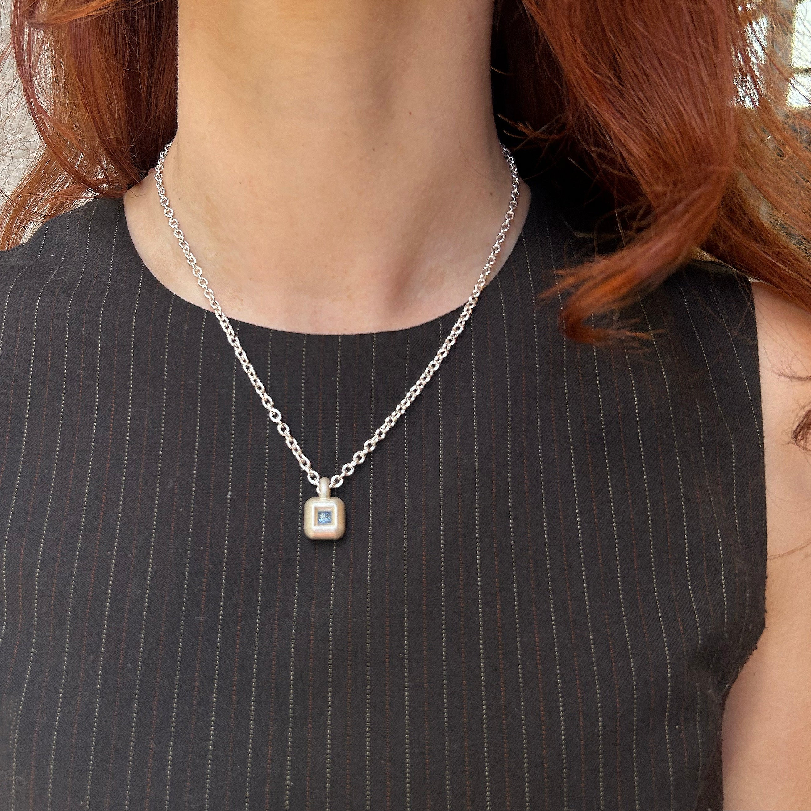 Metallic Australian Sapphire Pendant