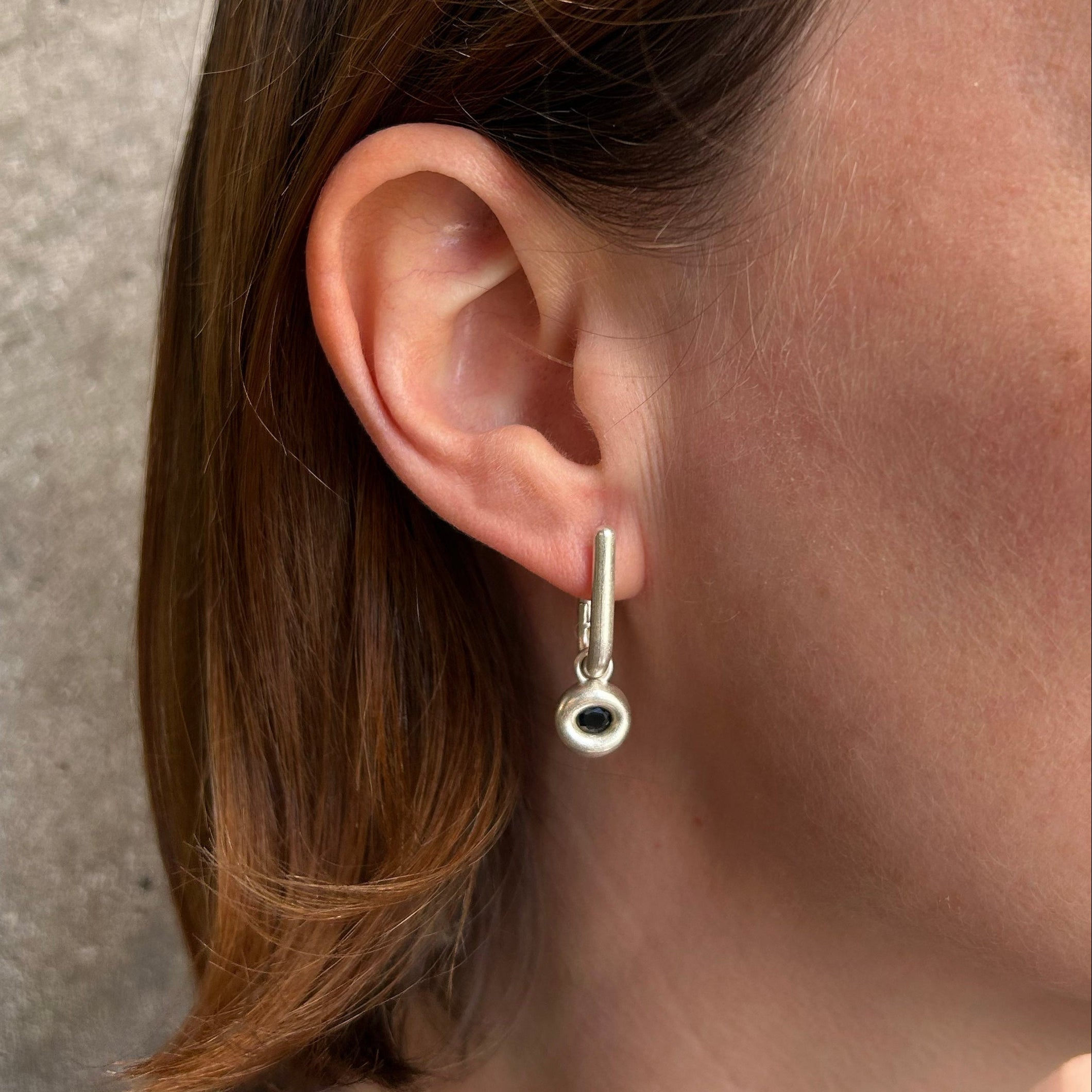 Covalent Sapphire Earrings