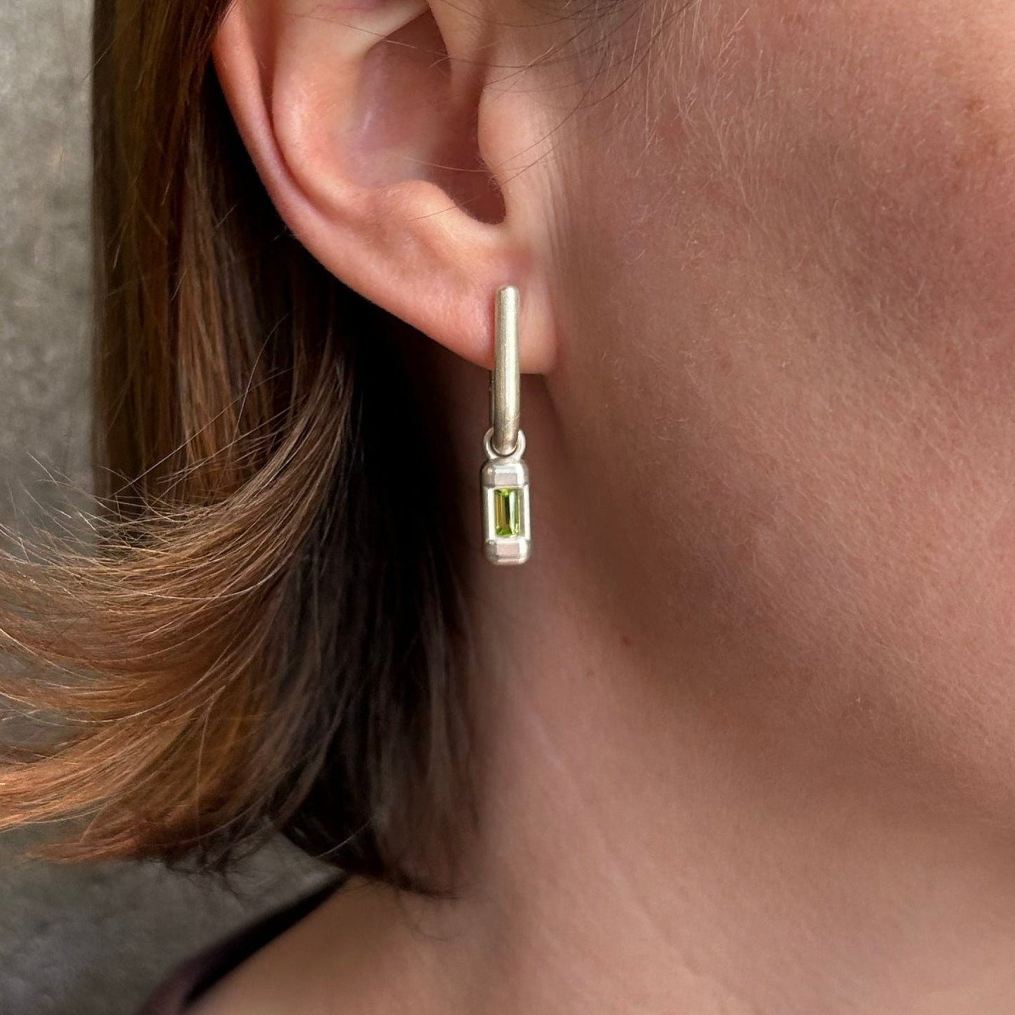 Ionic Peridot Earrings