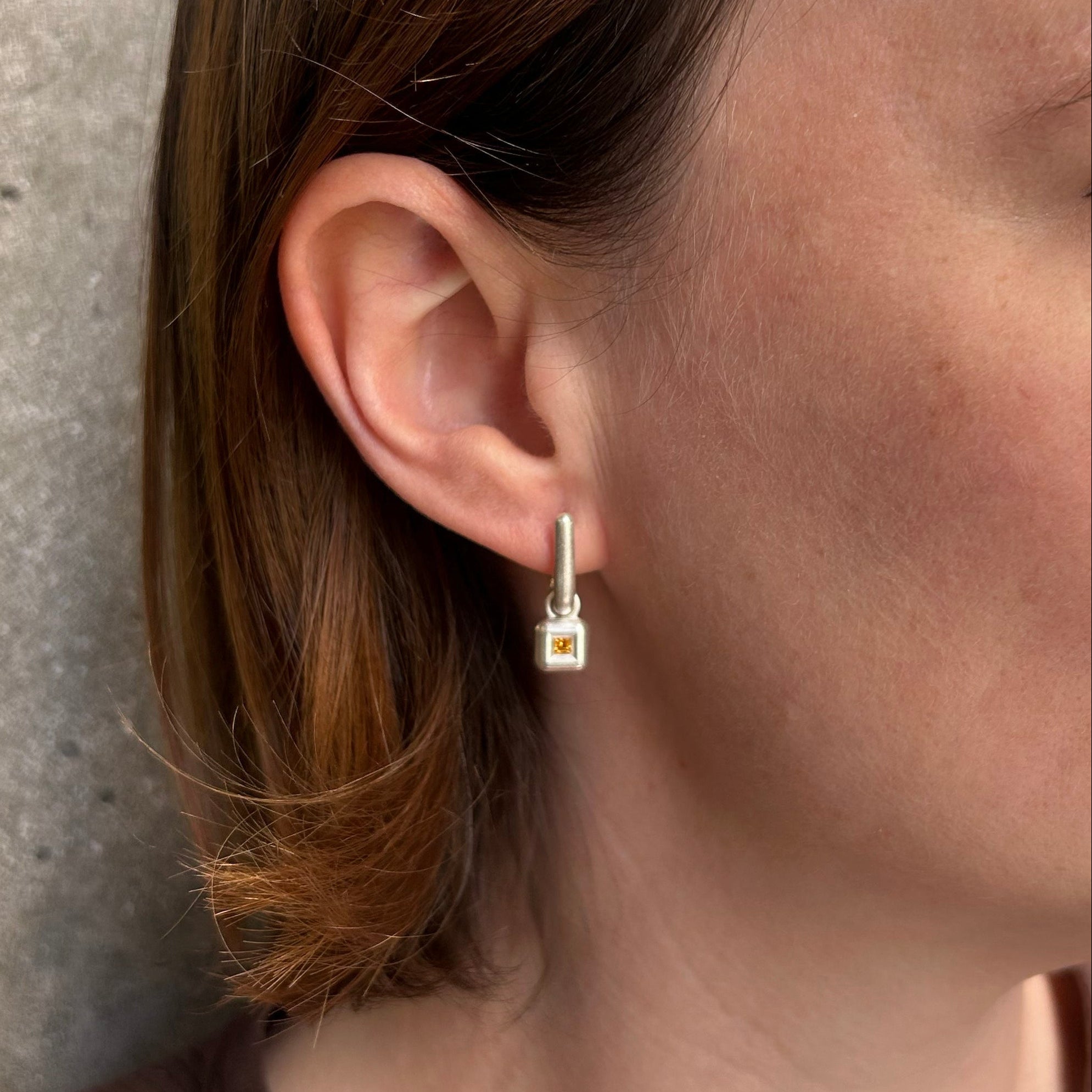 Metallic Citrine Earrings