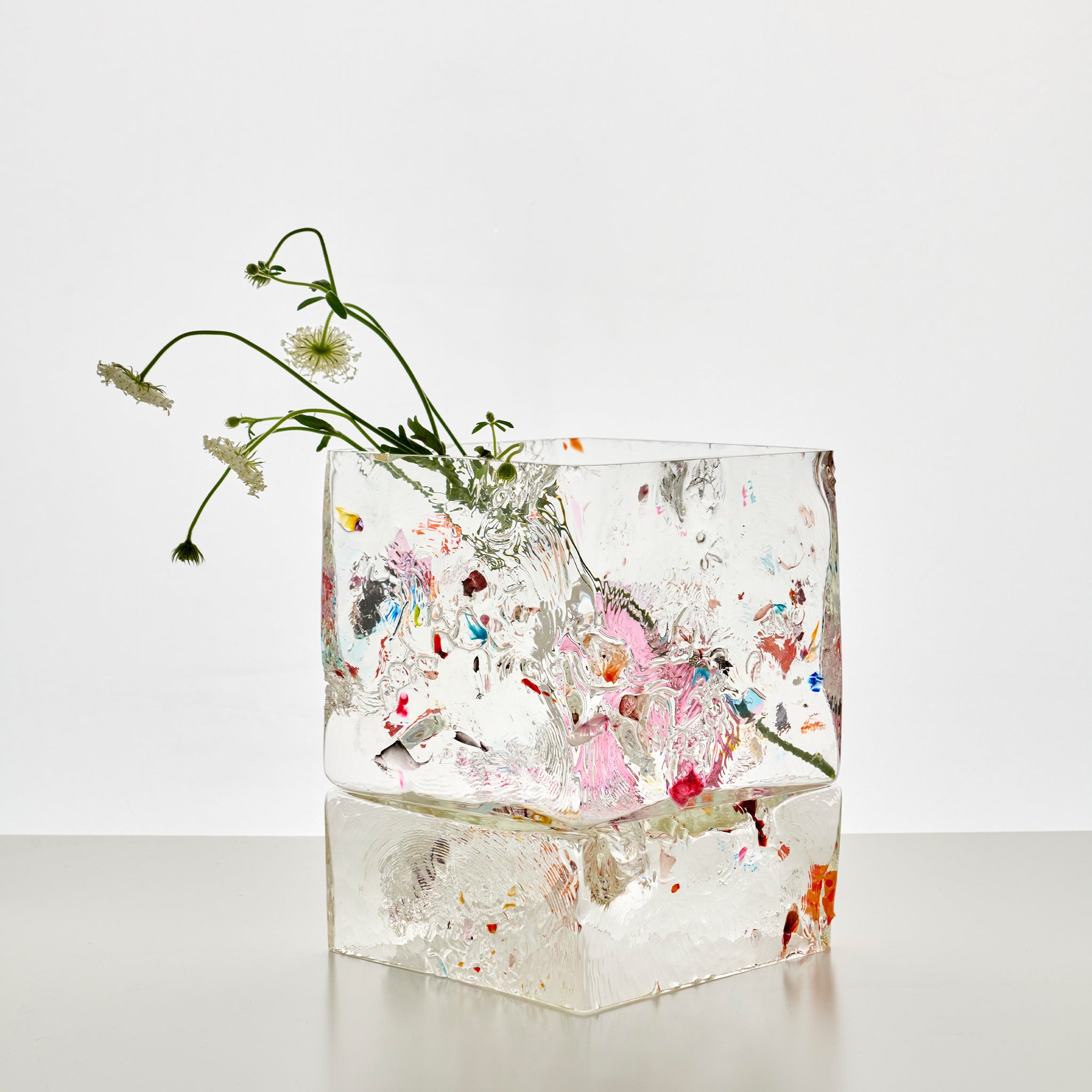 Cullet Stacked Vase II