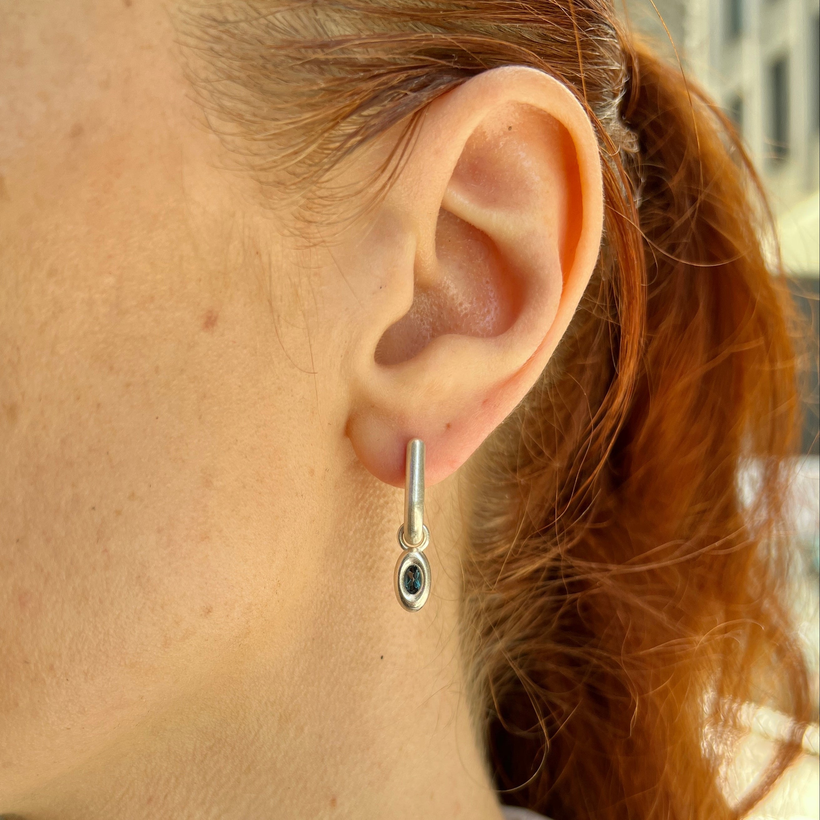 Polar Topaz Earrings