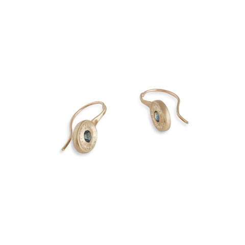 Radiate Teal Australian Sapphire Earrings