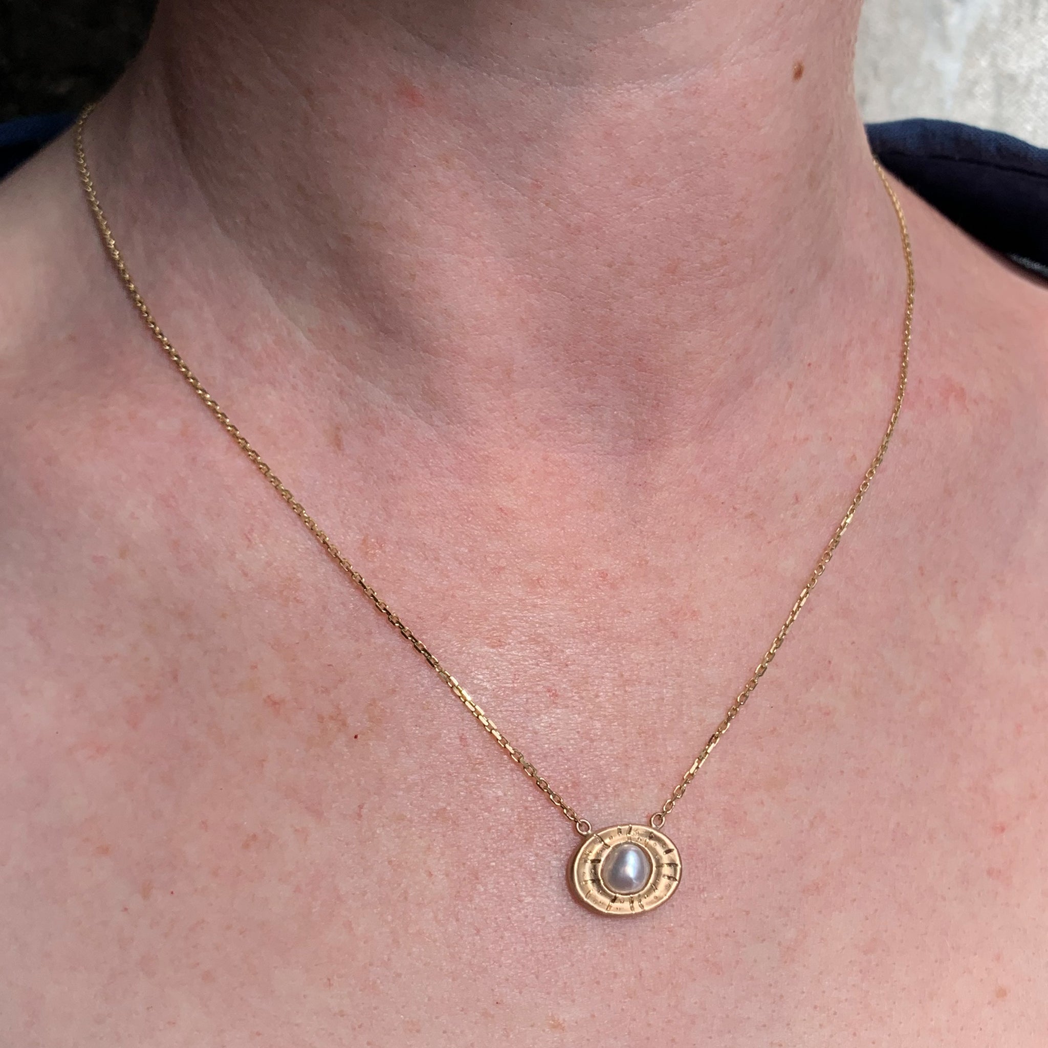 Radiant Depths South Sea Keshi Pearl Pendant