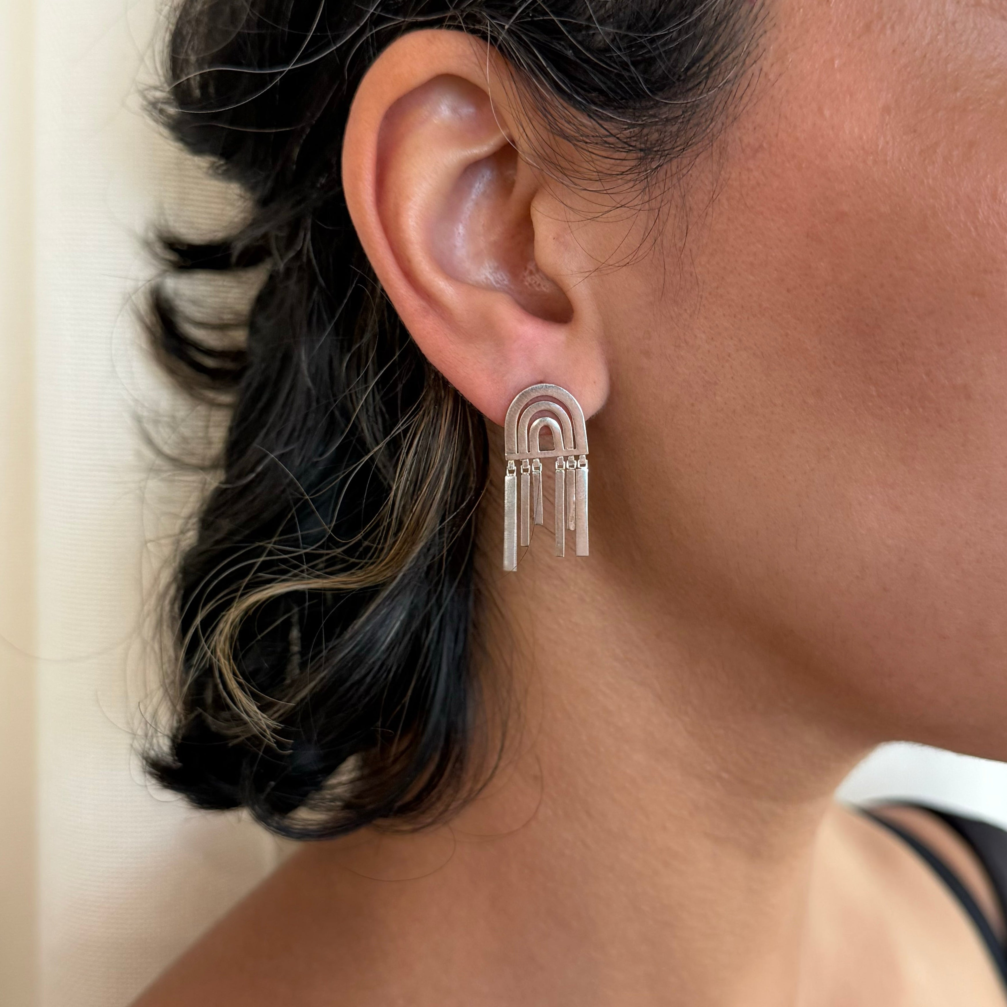 Small Shift Stud Earrings