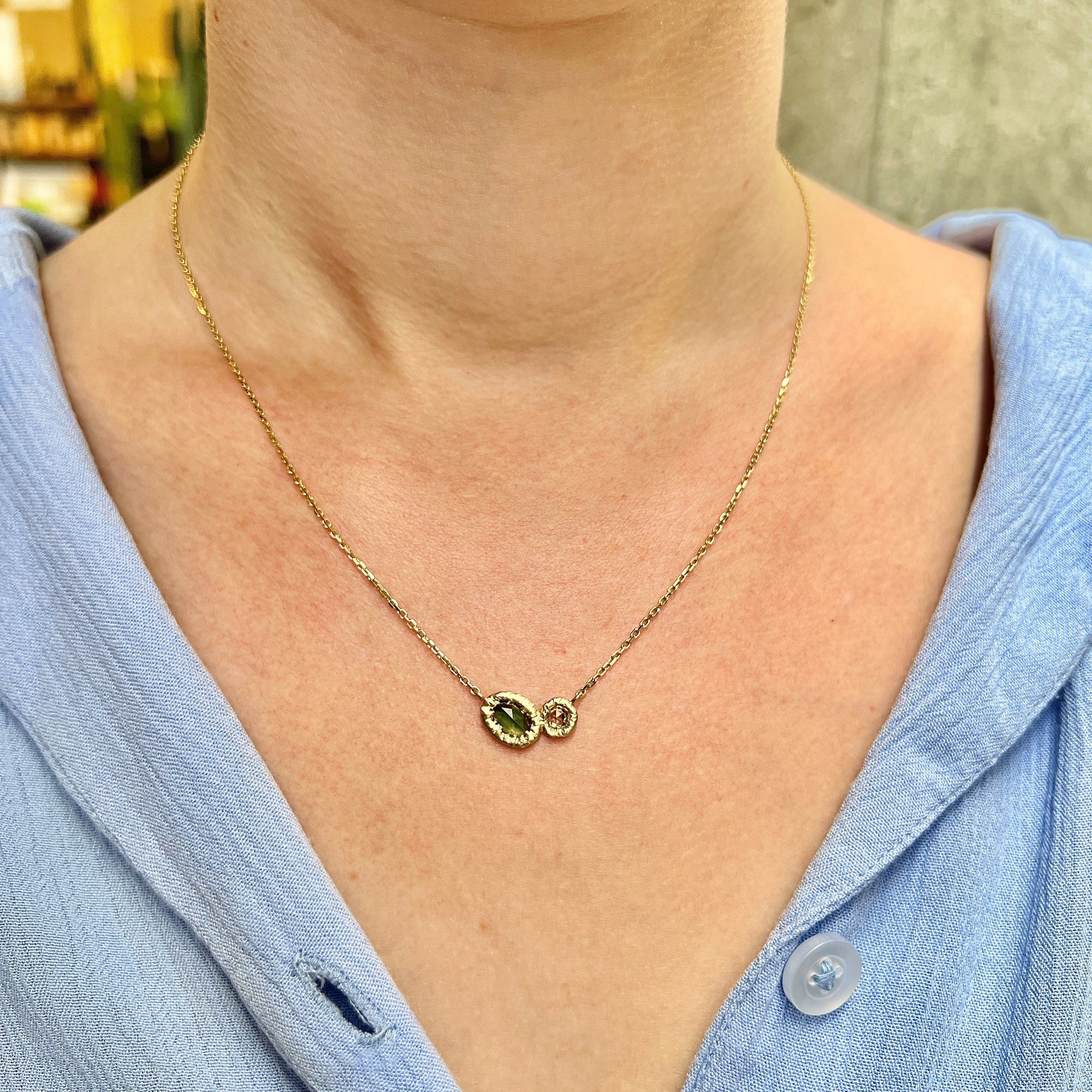 Hinterland Rose Cut Mirror Pendant