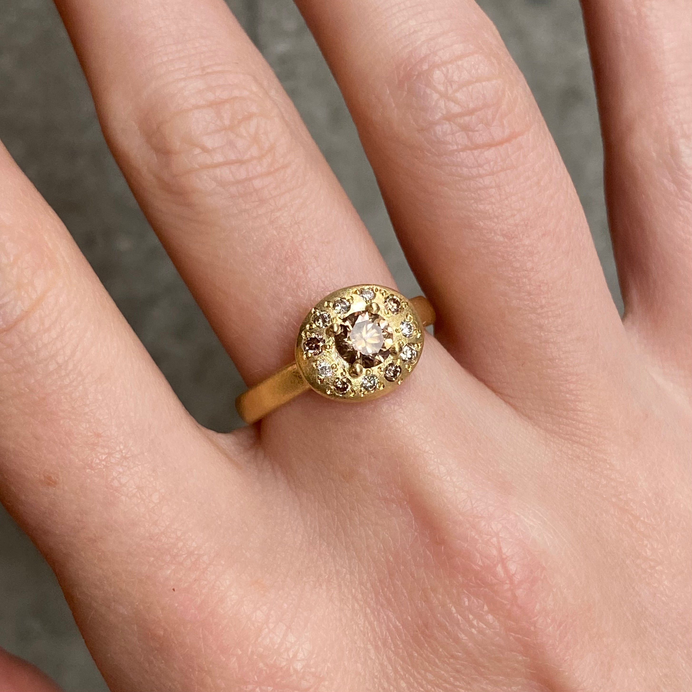 Wild Spirit Champagne Diamond Ring