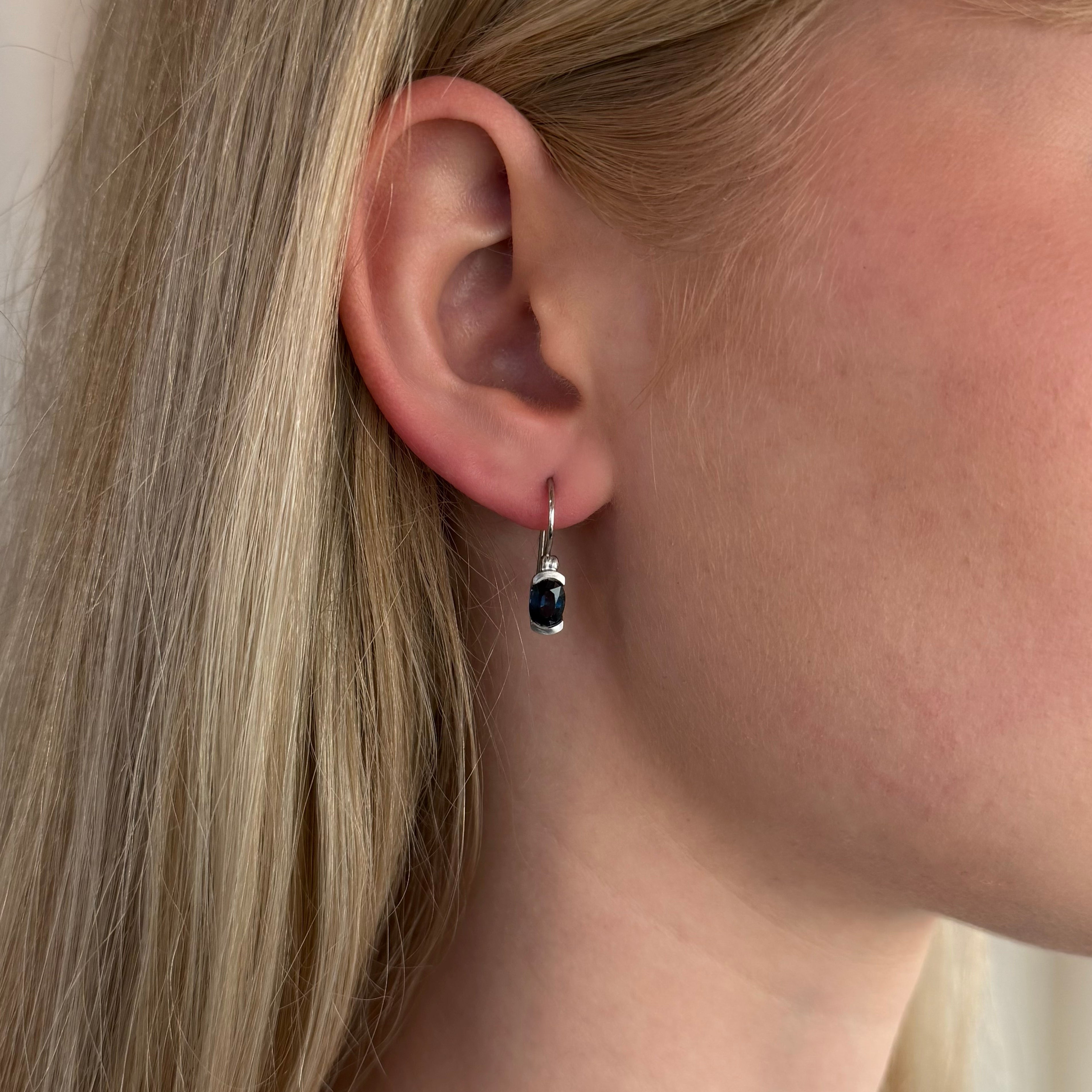 Held Reflections Sapphire Earrings