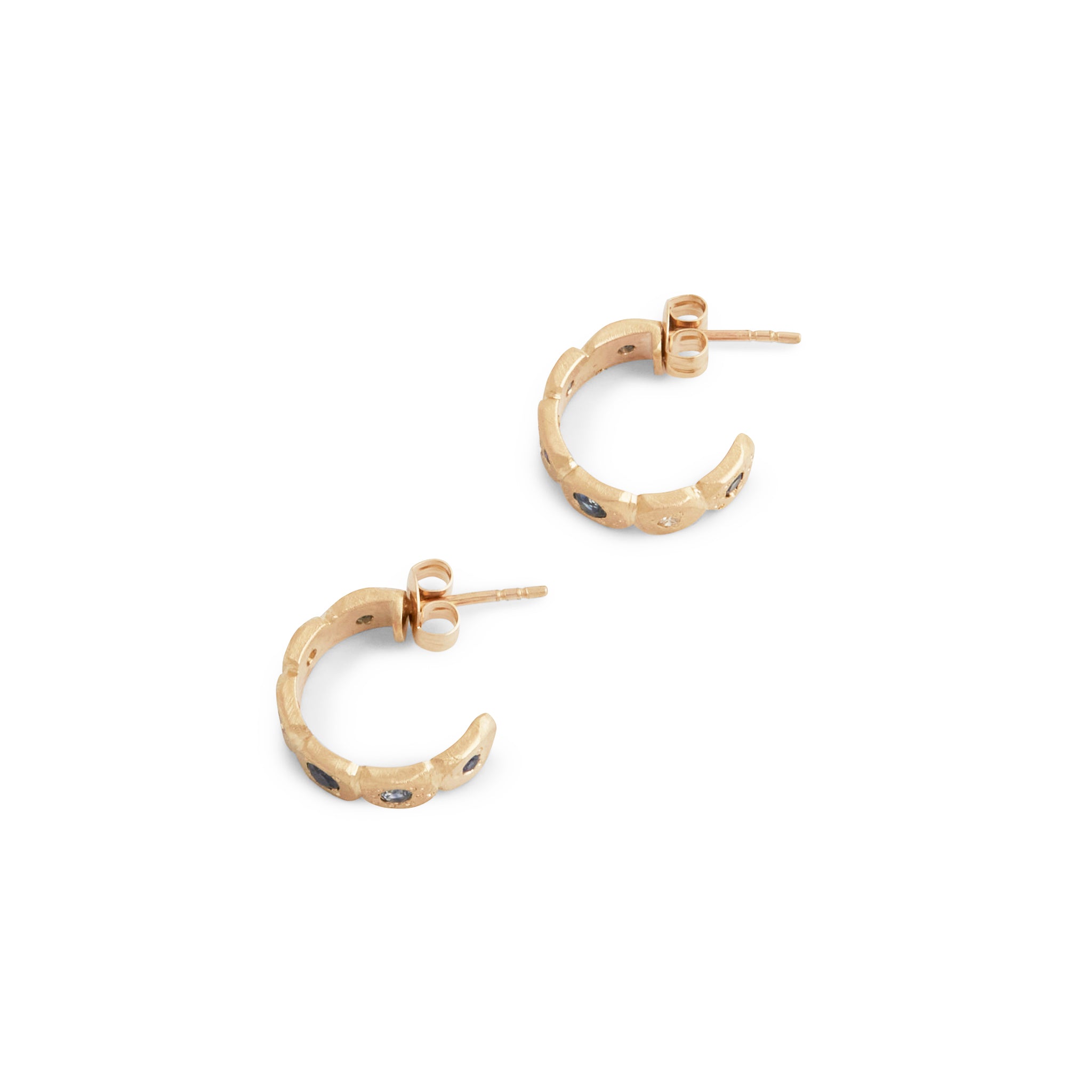 Coastal Treasures Teal 2 Hoop Earrings