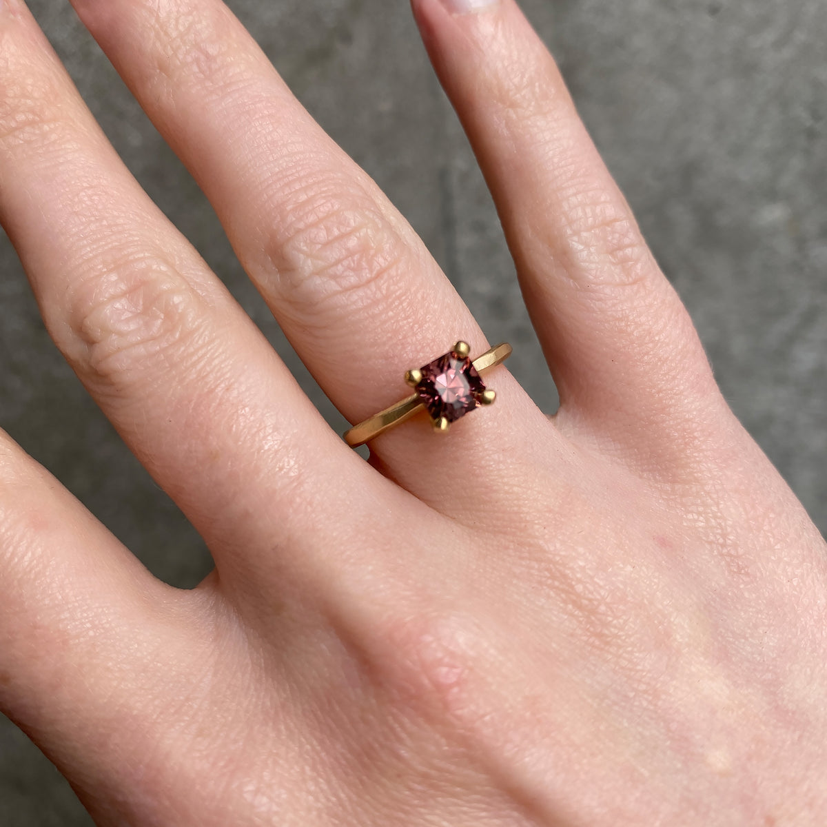 Mocha Colour Spinel Ring