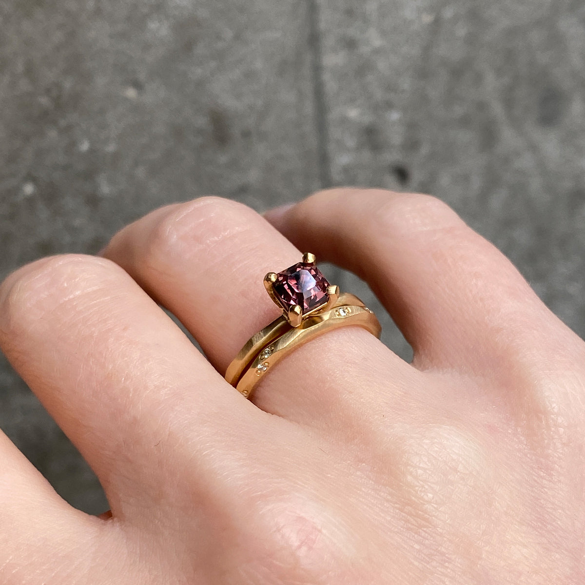 Mocha Colour Spinel Ring