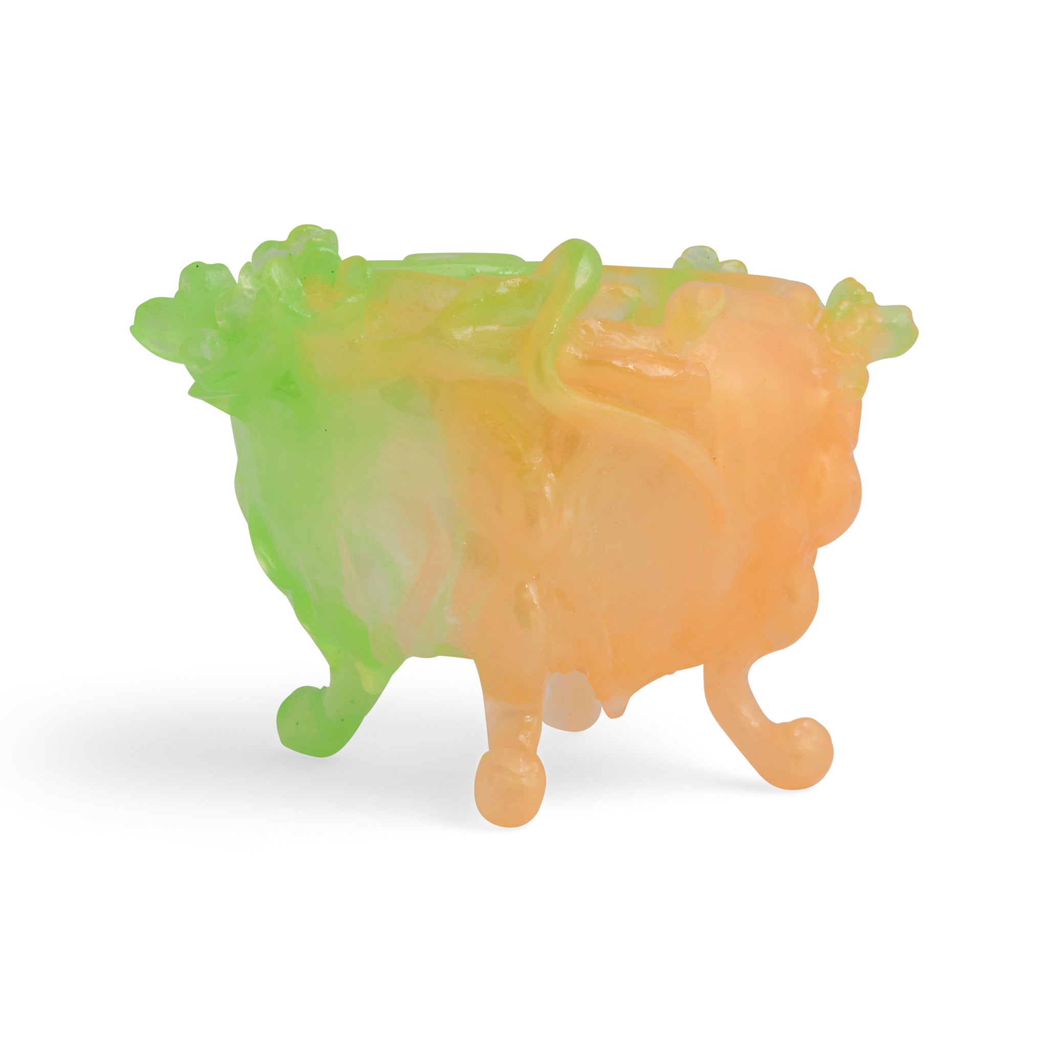 Small Paw Bowl - Orange, Lime and Yellow