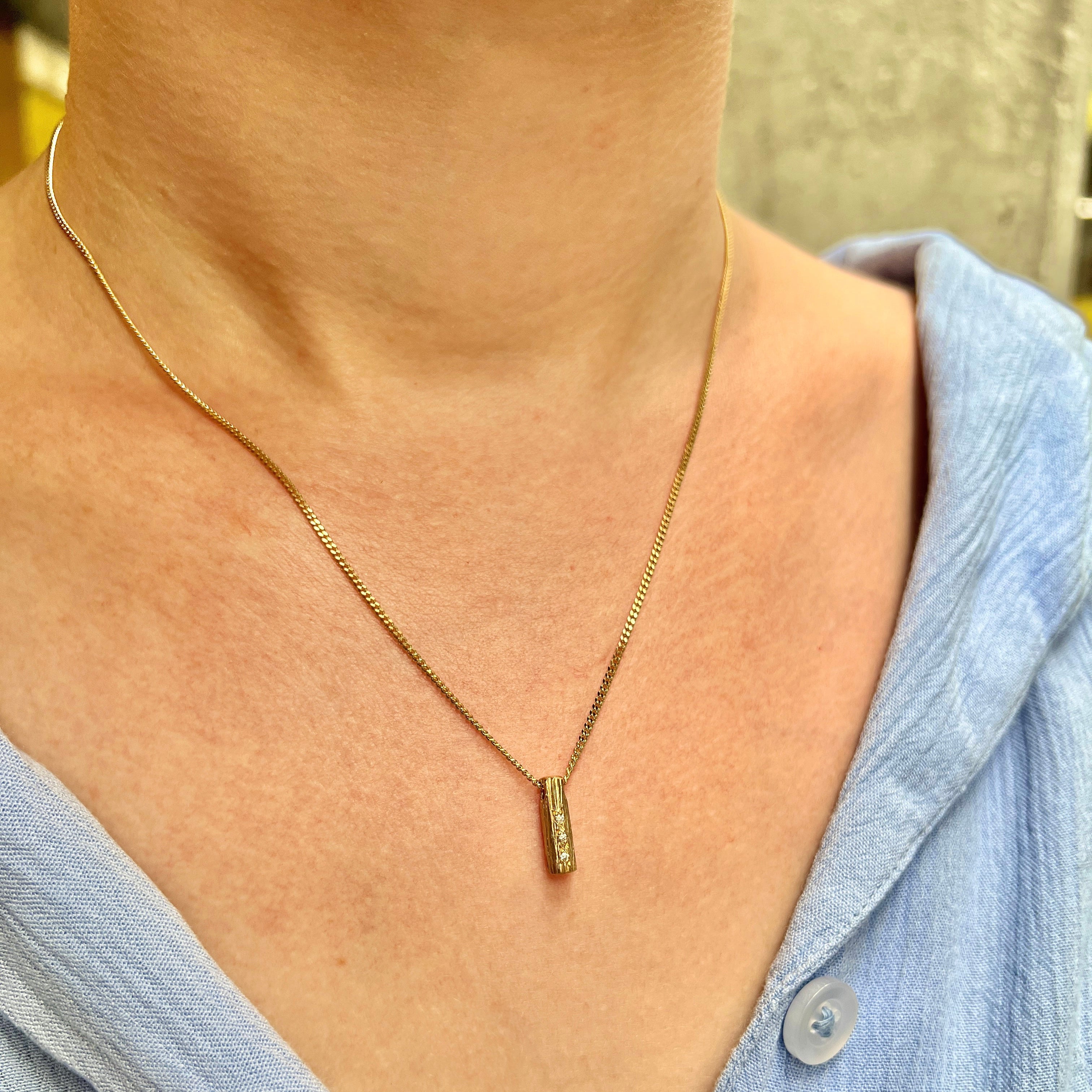 Lithic Diamond Love Pendant