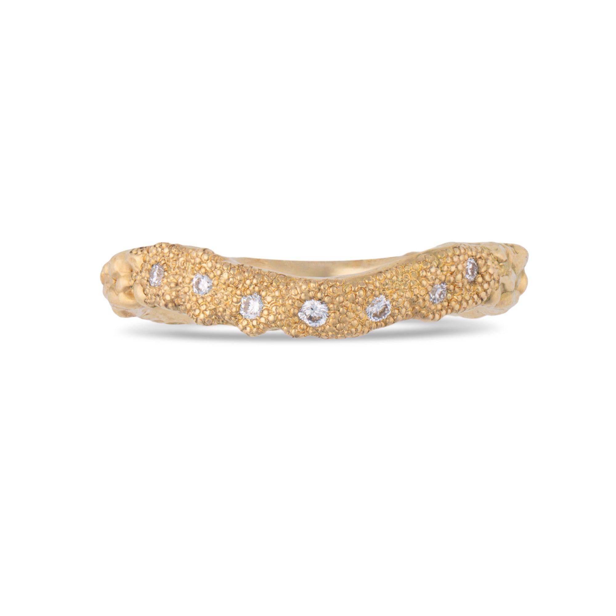 Eudaimonia Curved Band Ring