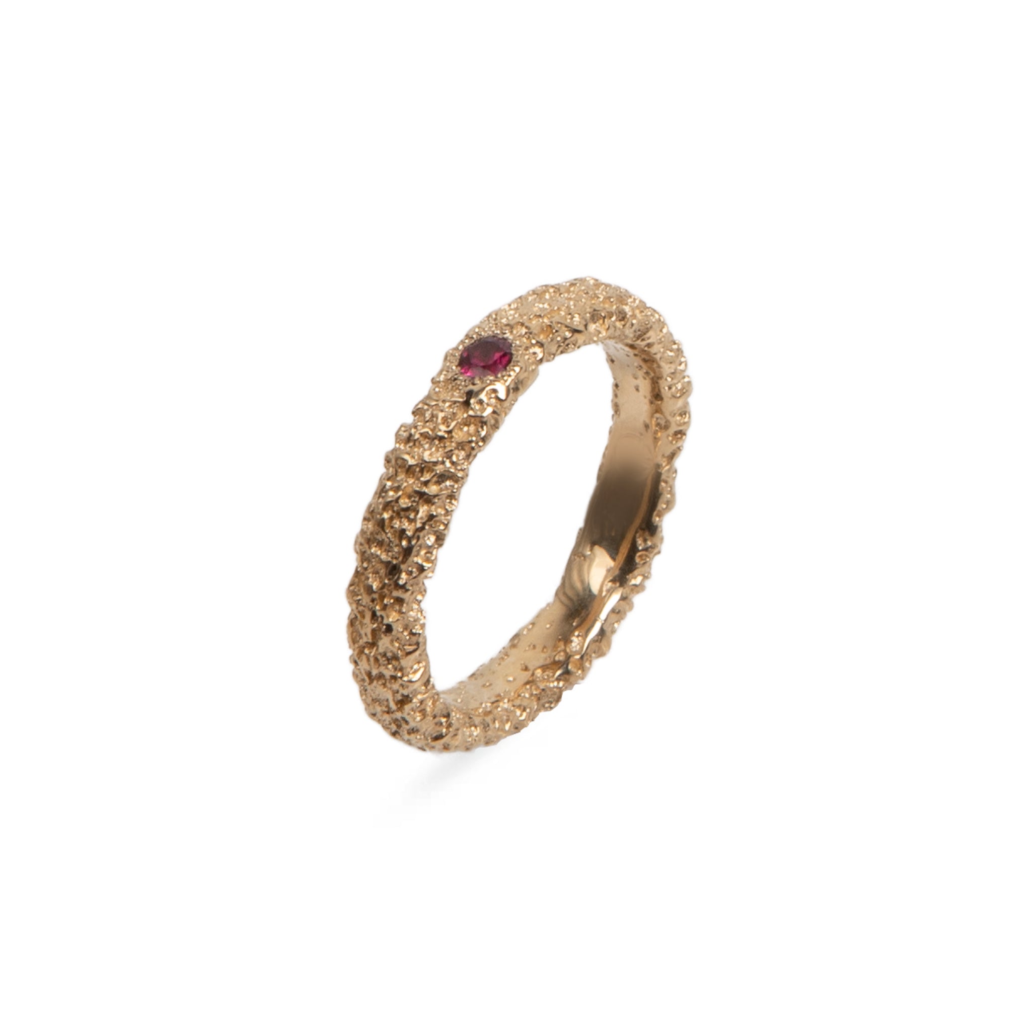 Graceful Inner Island Ruby Ring