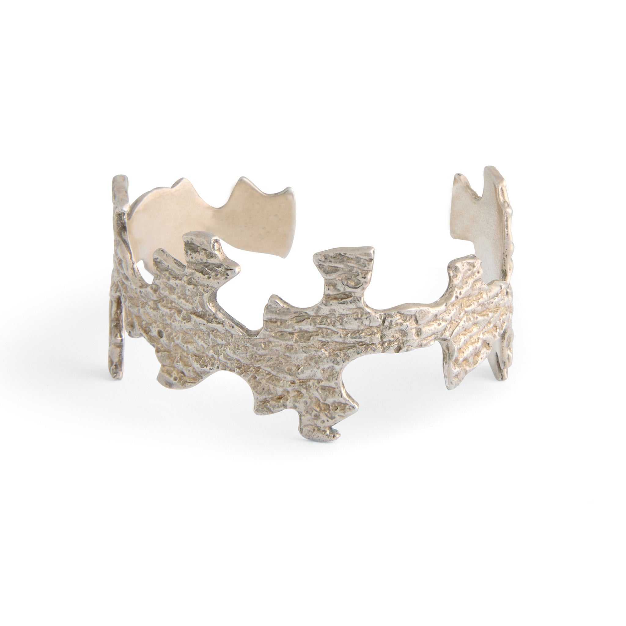 Cut Out Spades Cuff Silver