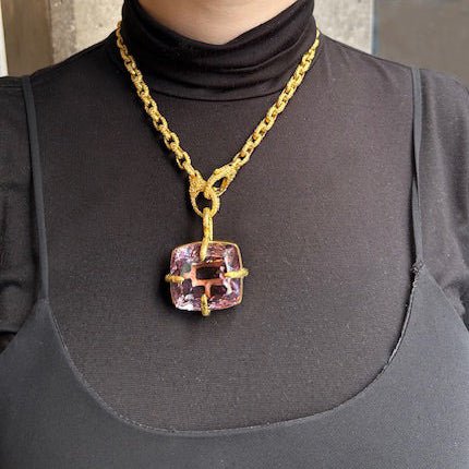 Amethyst Gibbon Fingernail ( Charm Only )