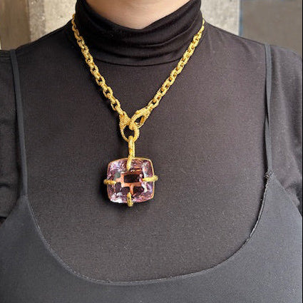 Amethyst Gibbon Fingernail ( Charm Only )