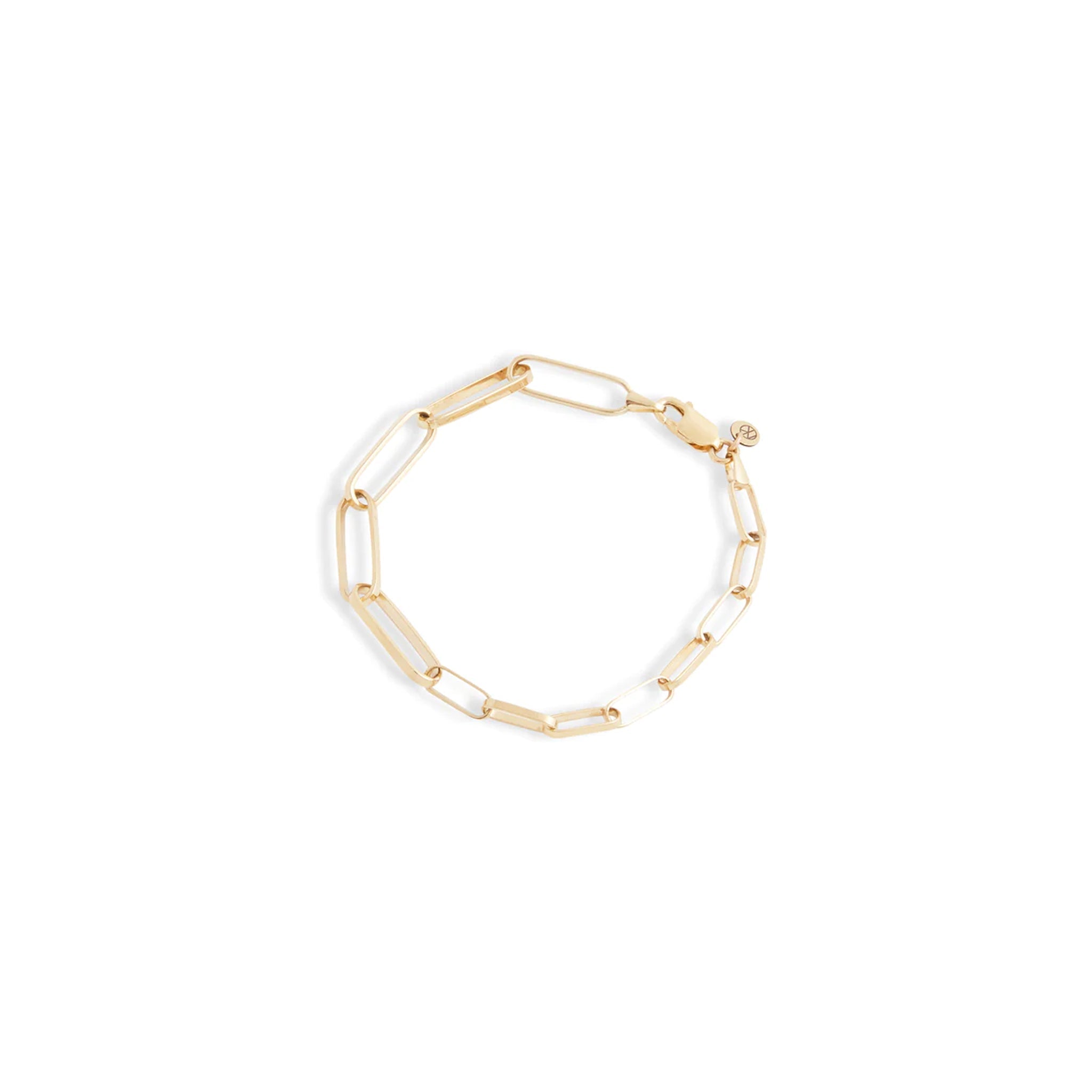 Mixed Link Gold Bracelet
