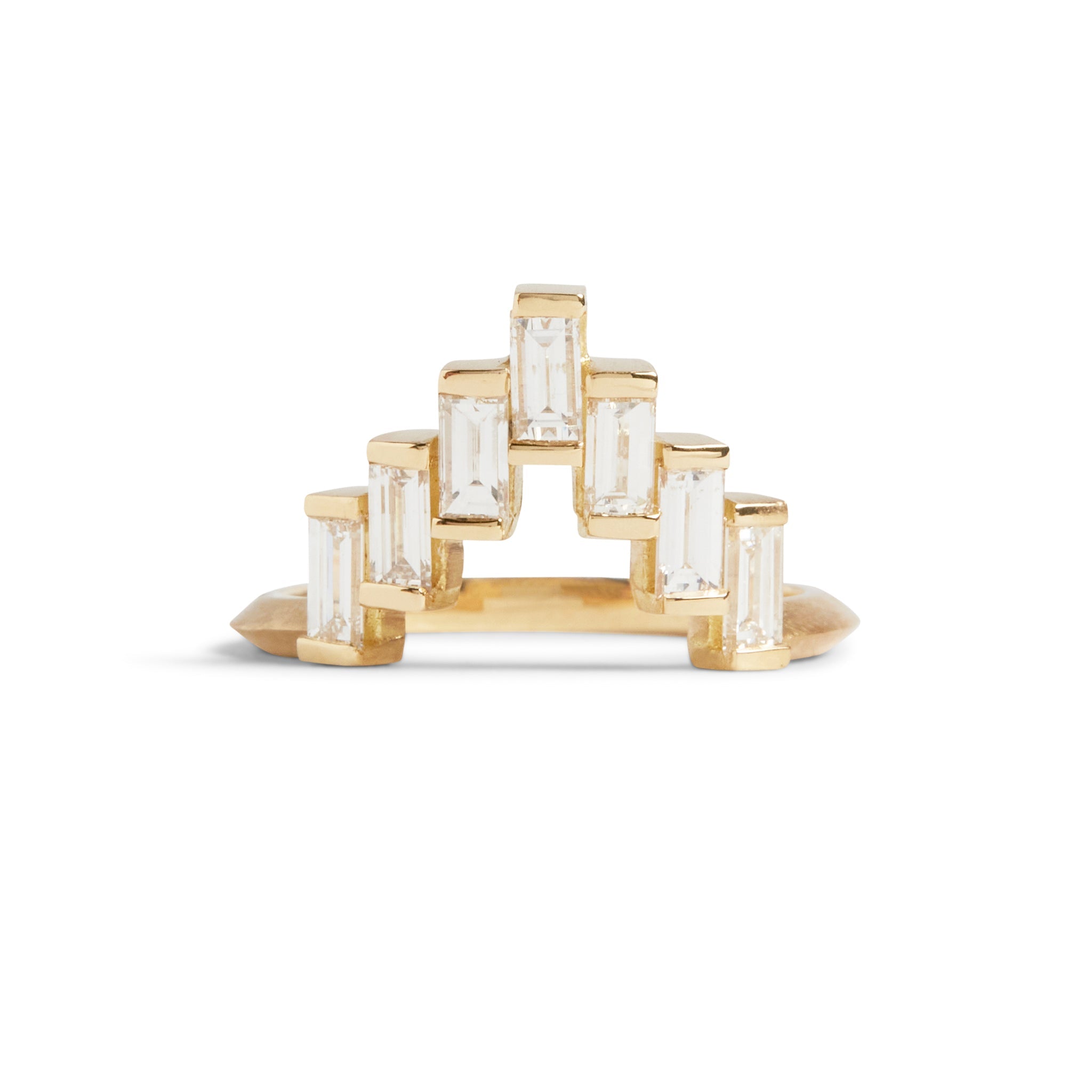 Diamond Baguette Skyline Ring