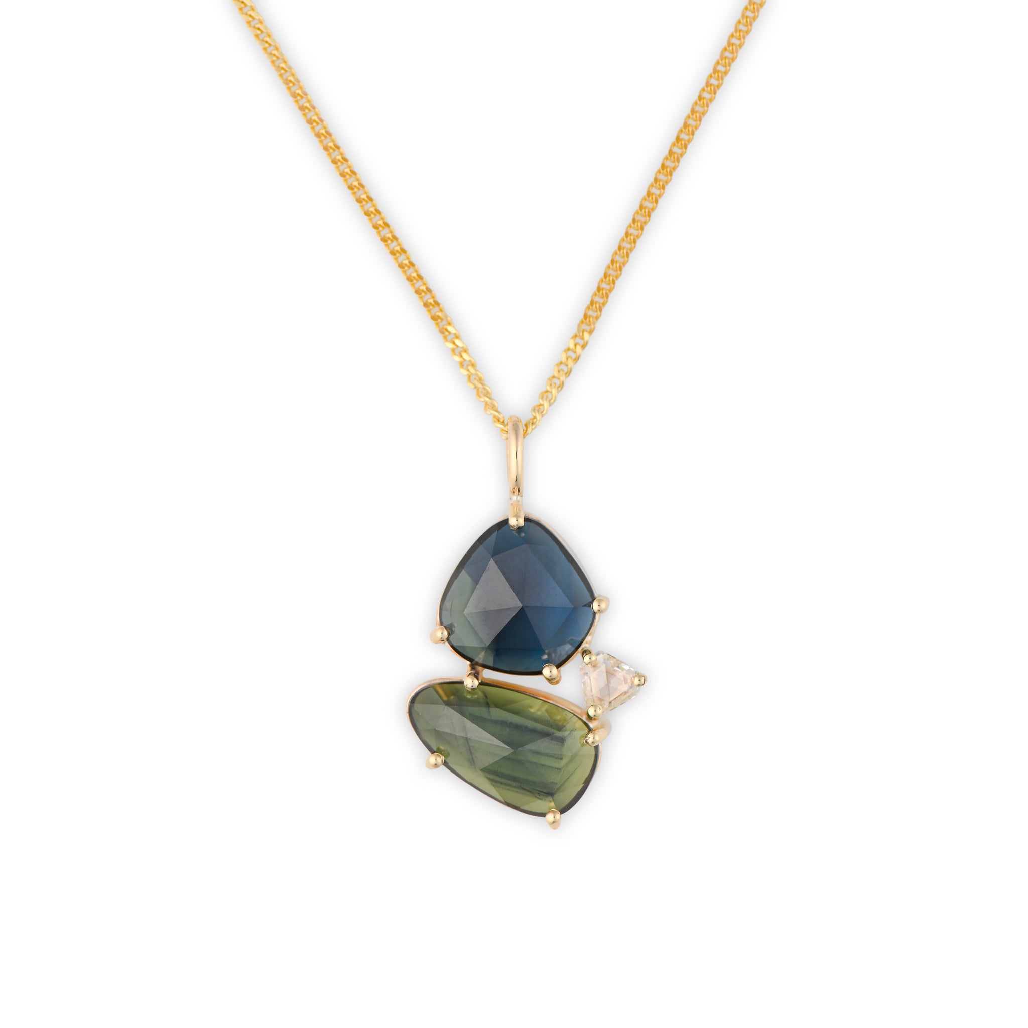 Bright Horizon Australian Parti Sapphire Pendant