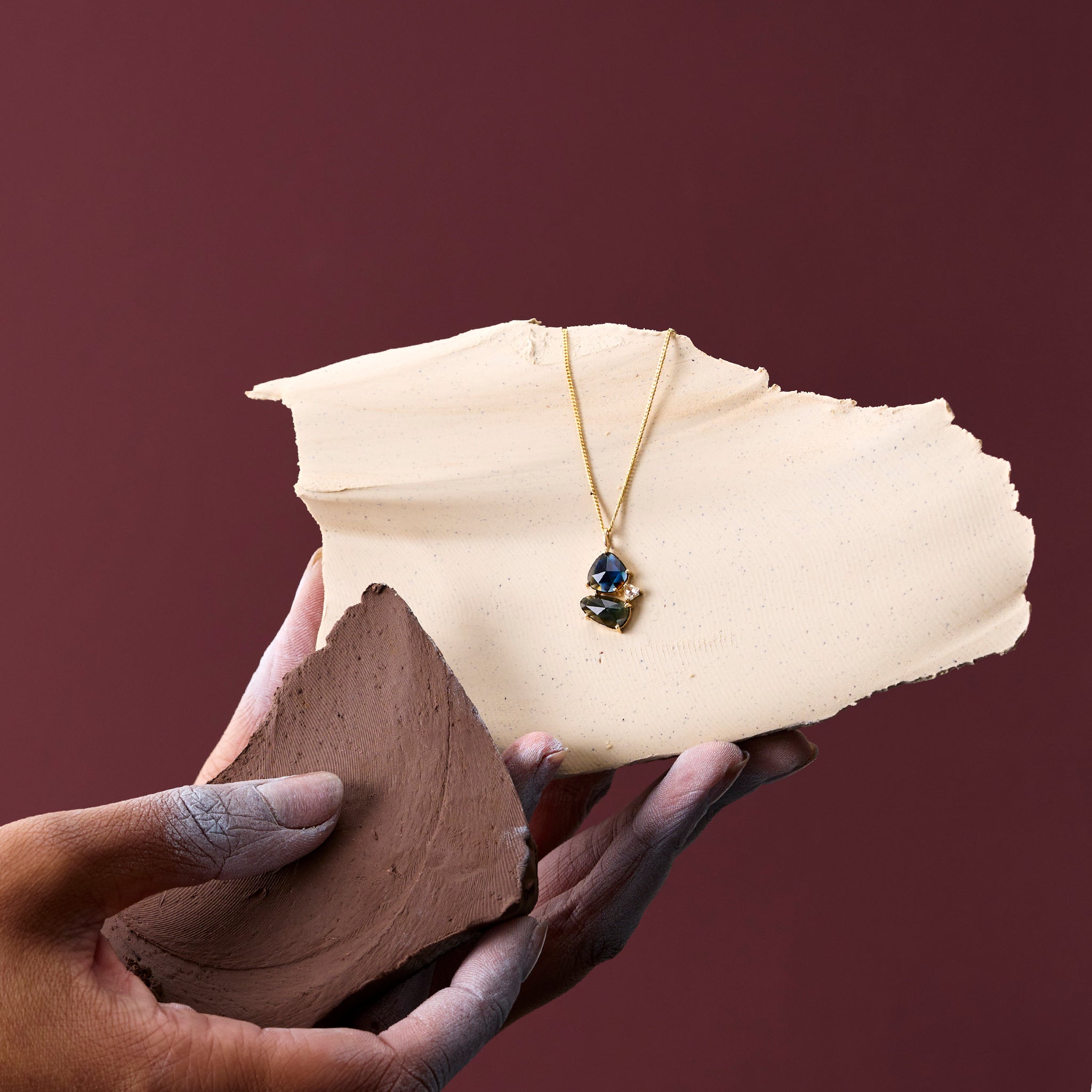 Bright Horizon Australian Parti Sapphire Pendant