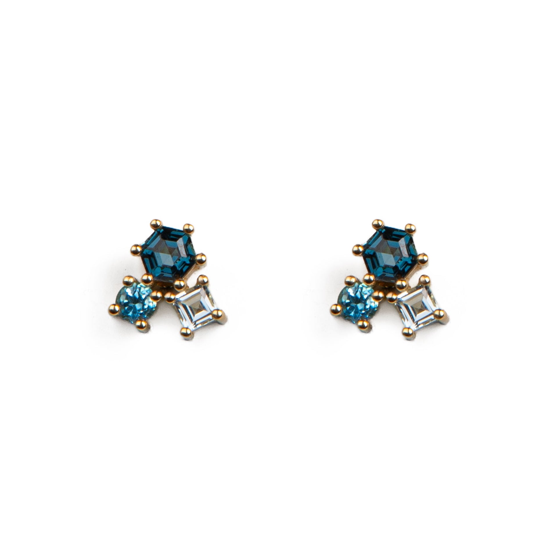 Cluster Topaz Earrings