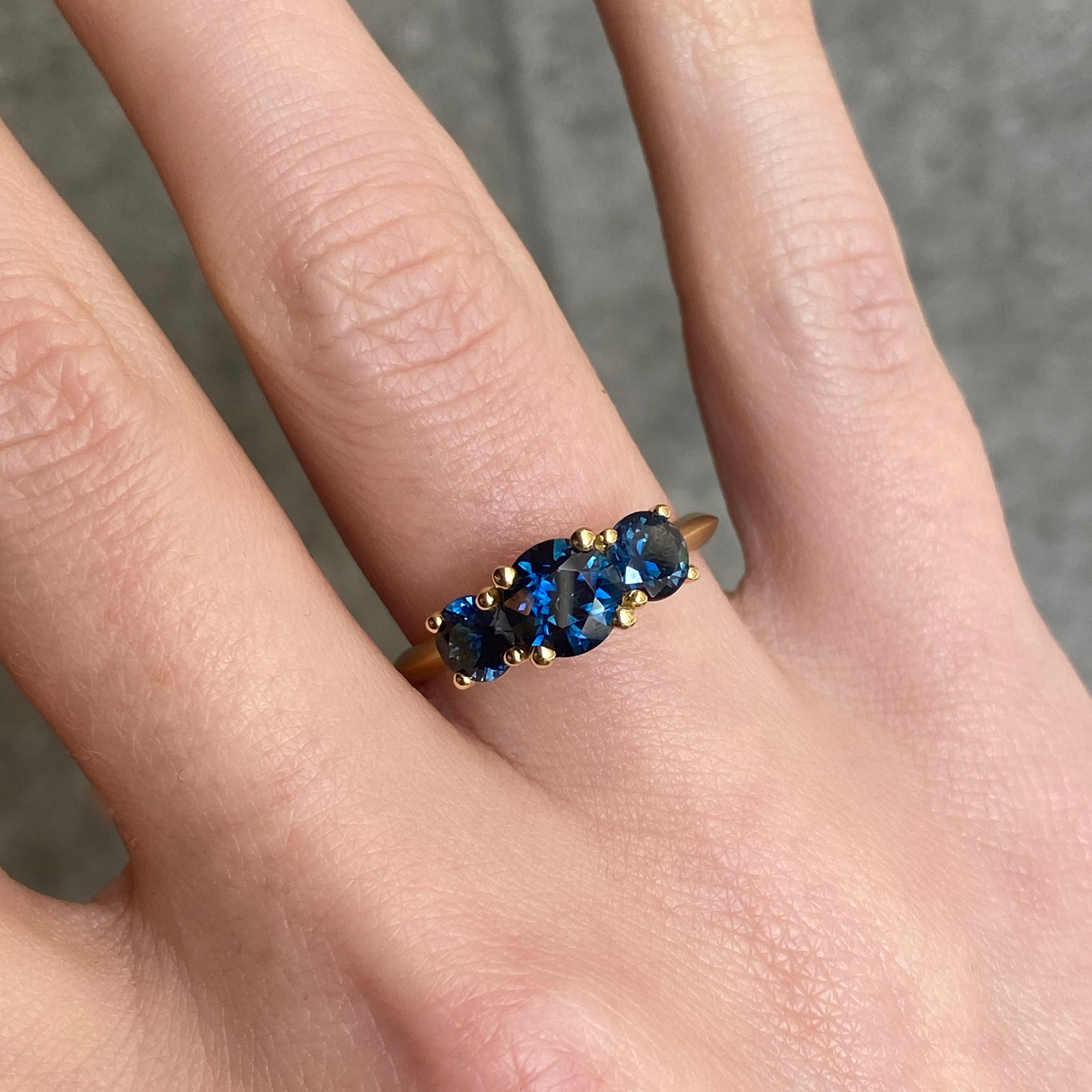 Heartbeat Blue Sapphire Love Ritual Ring