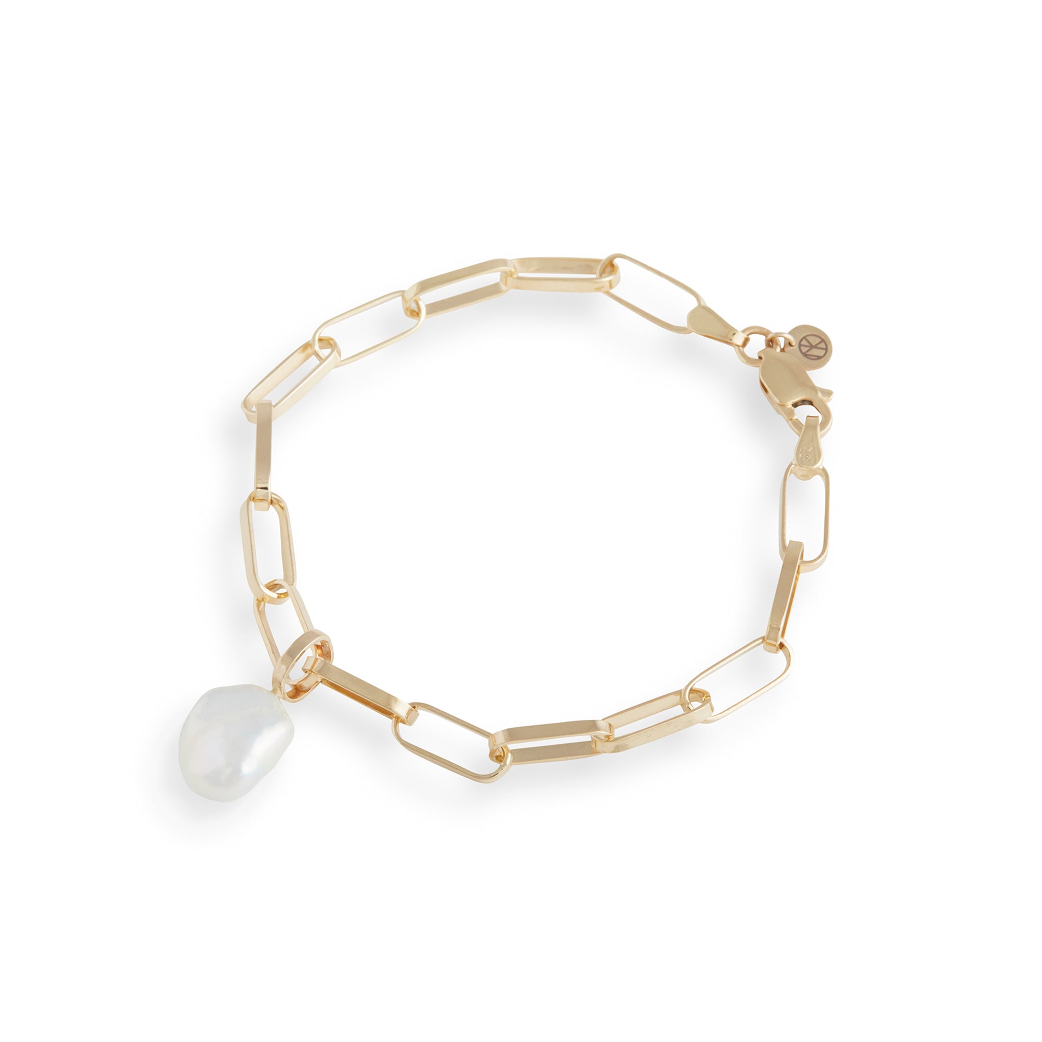 Baroque Pearl Link Bracelet