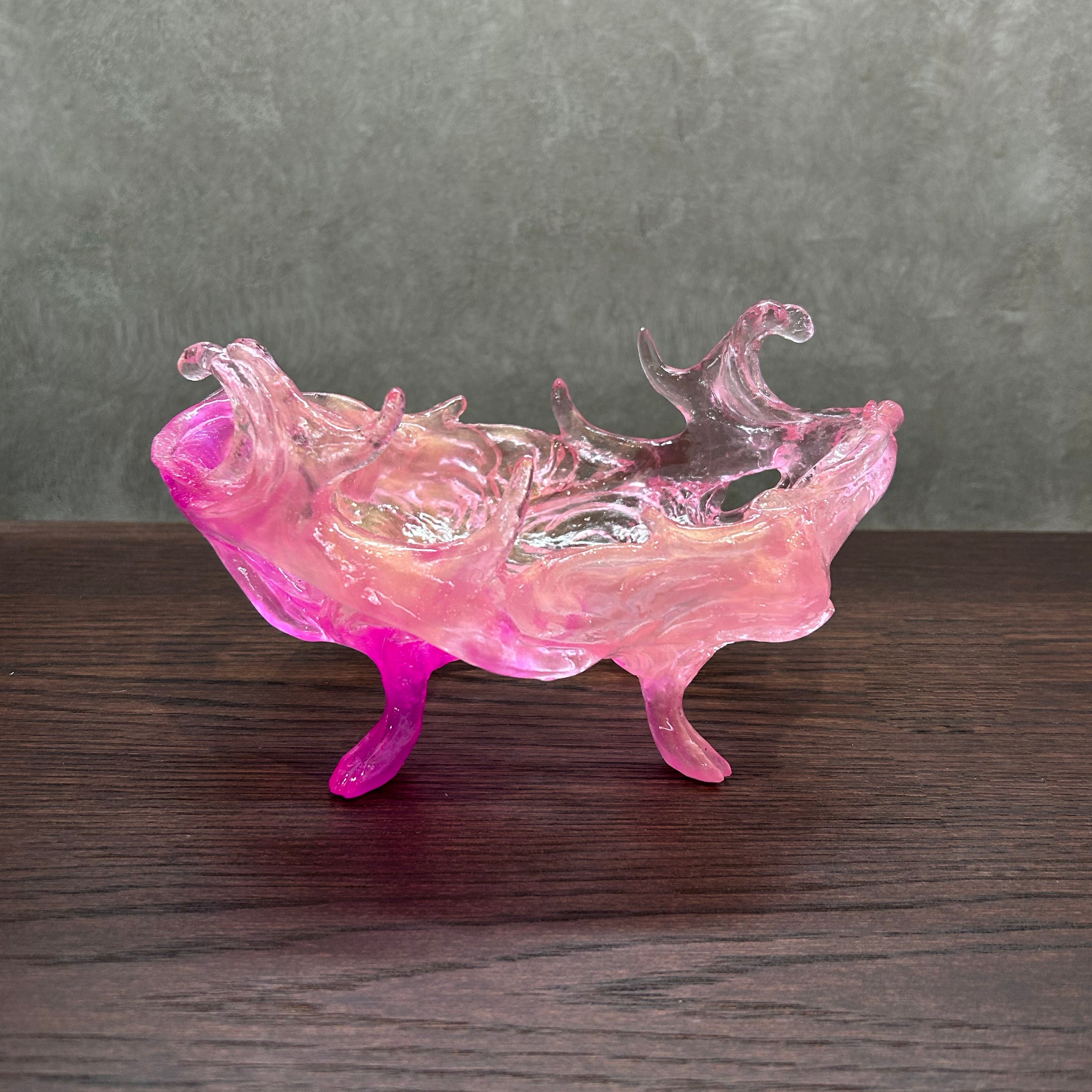 Swirling Antler Bowl (Pink)