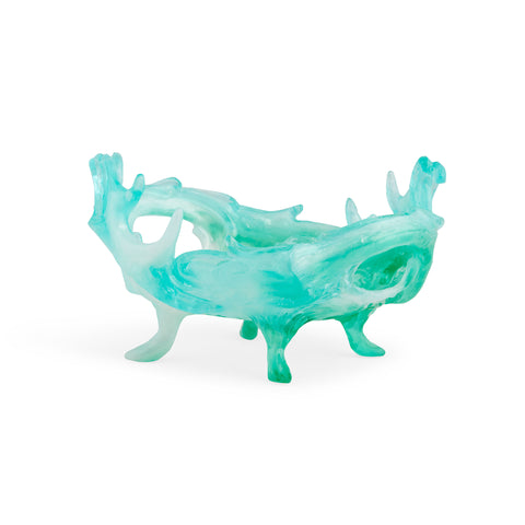 Swirling Antler Bowl - Green Pearl by Kate Rohde