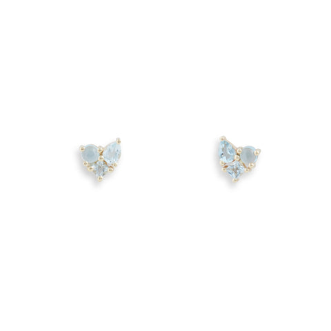 Kaleidoscope Blue Gem Earrings by Melanie Katsalidis