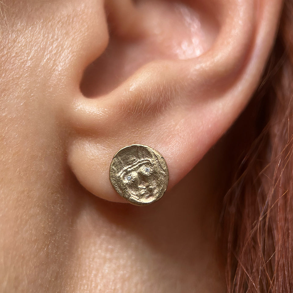 St Catherine Diamond Stud Earrings