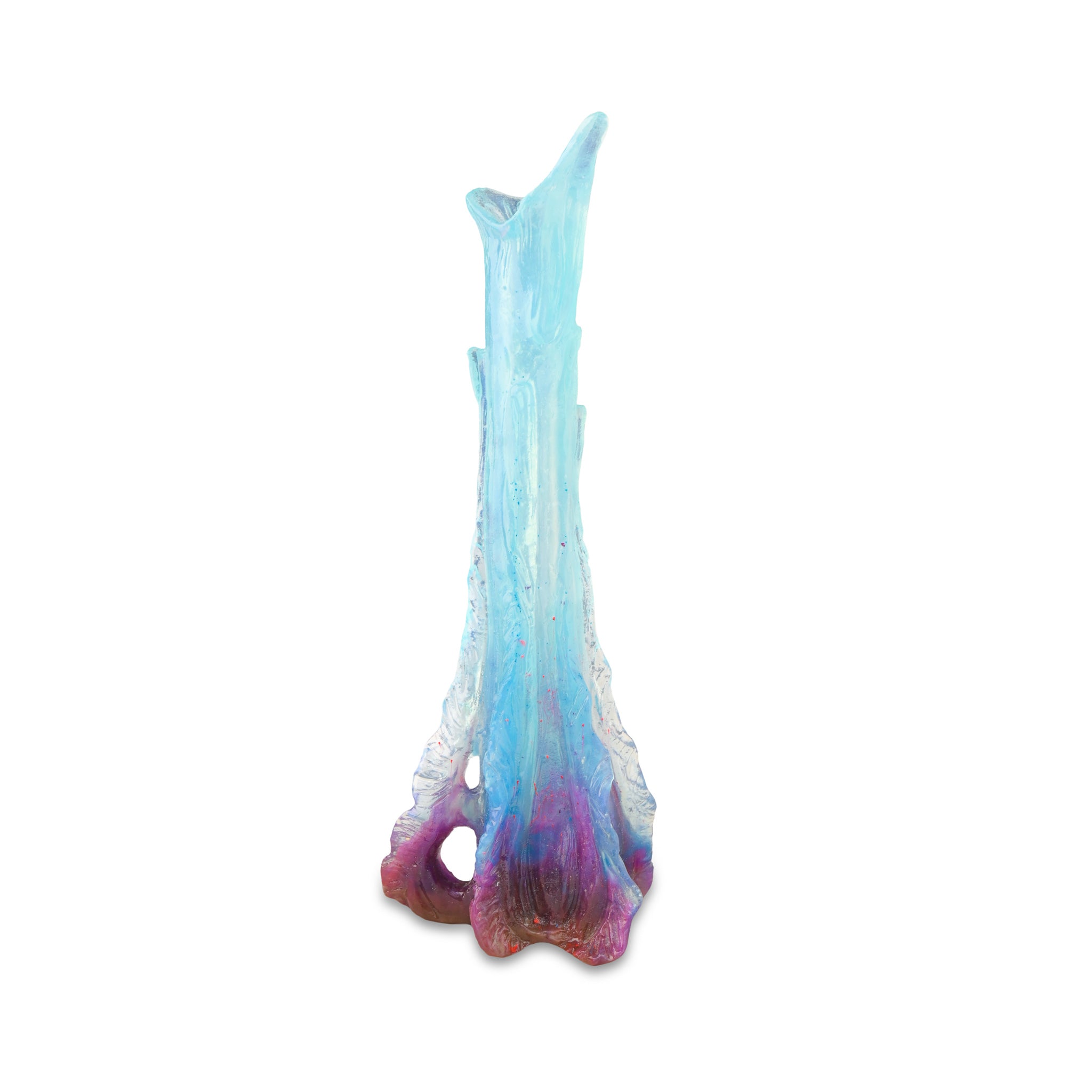 Small Nouveau Bud Vase (blue / purple)